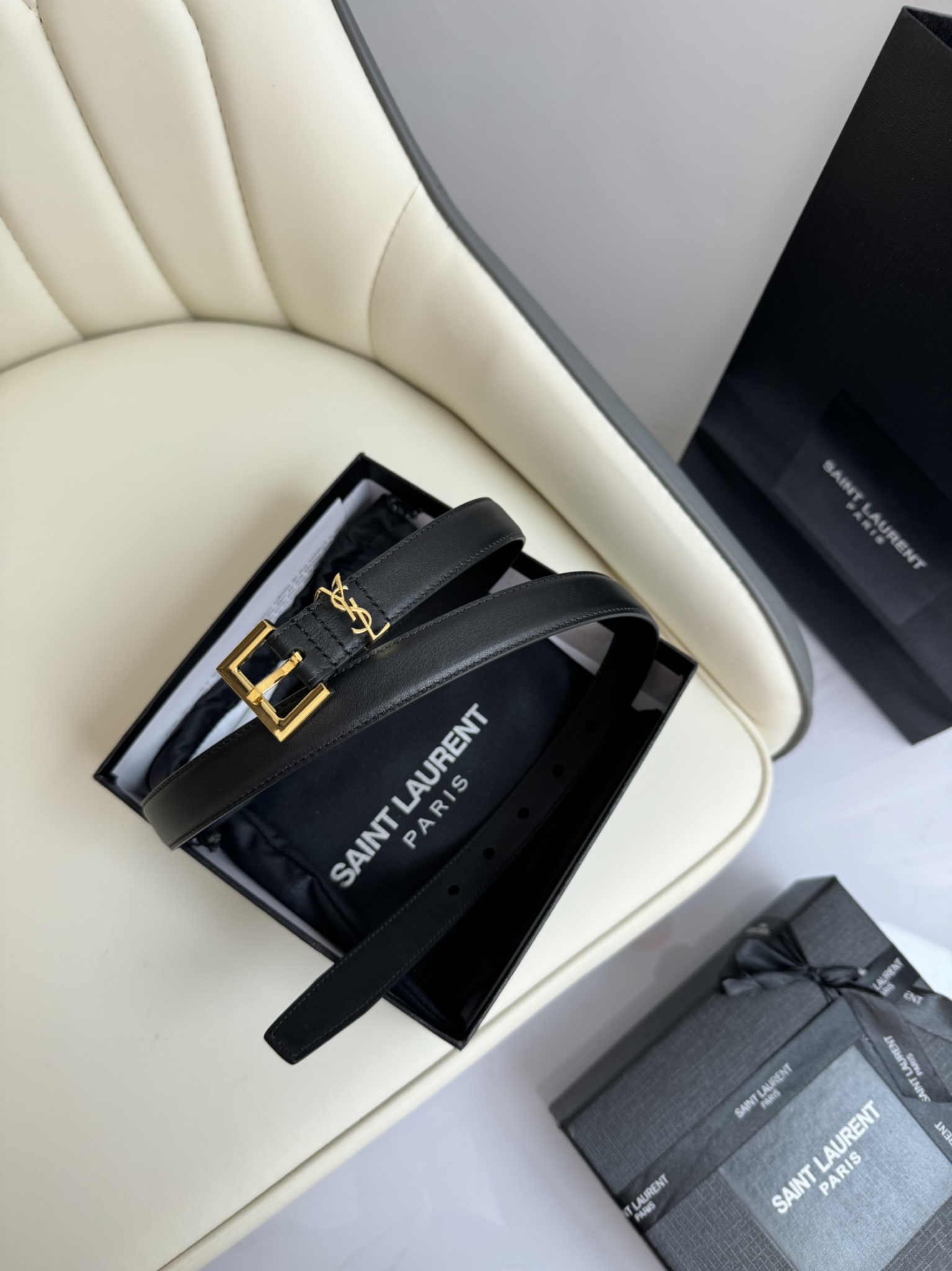 Saint Laurent Female Leather Belt 13514-s-m-l