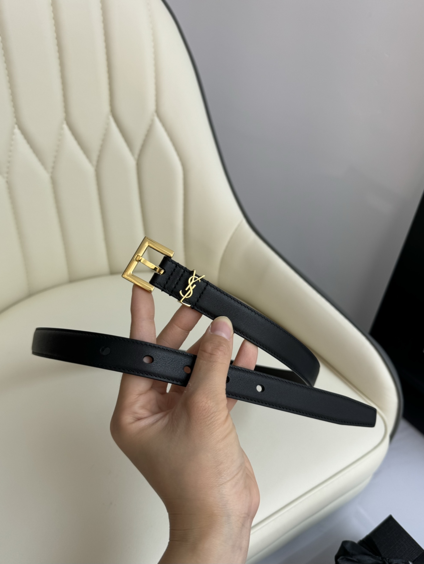 Saint Laurent Female Leather Belt 13514-s-m-l