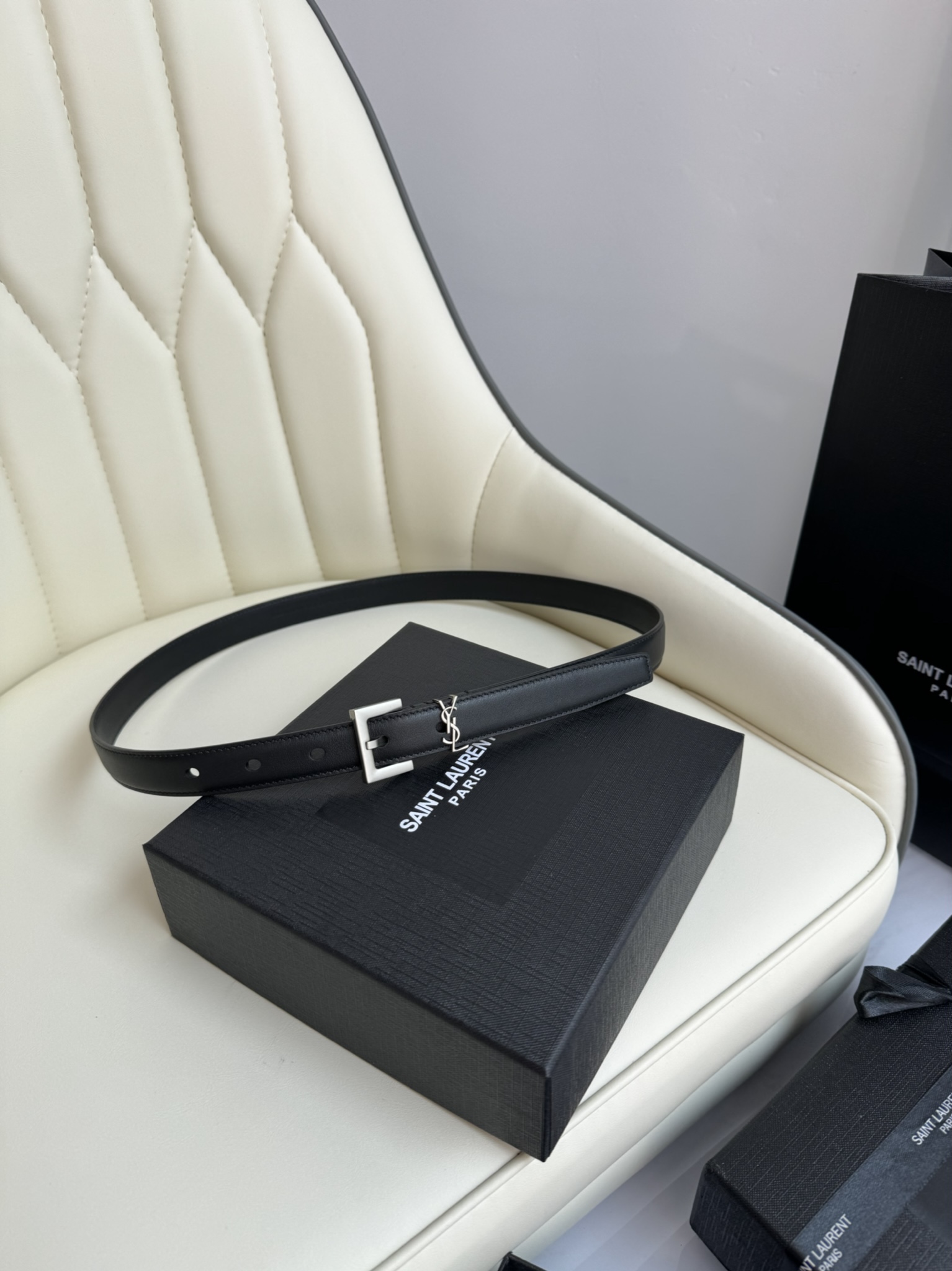 Saint Laurent Female Leather Belt 13514-s-m-l