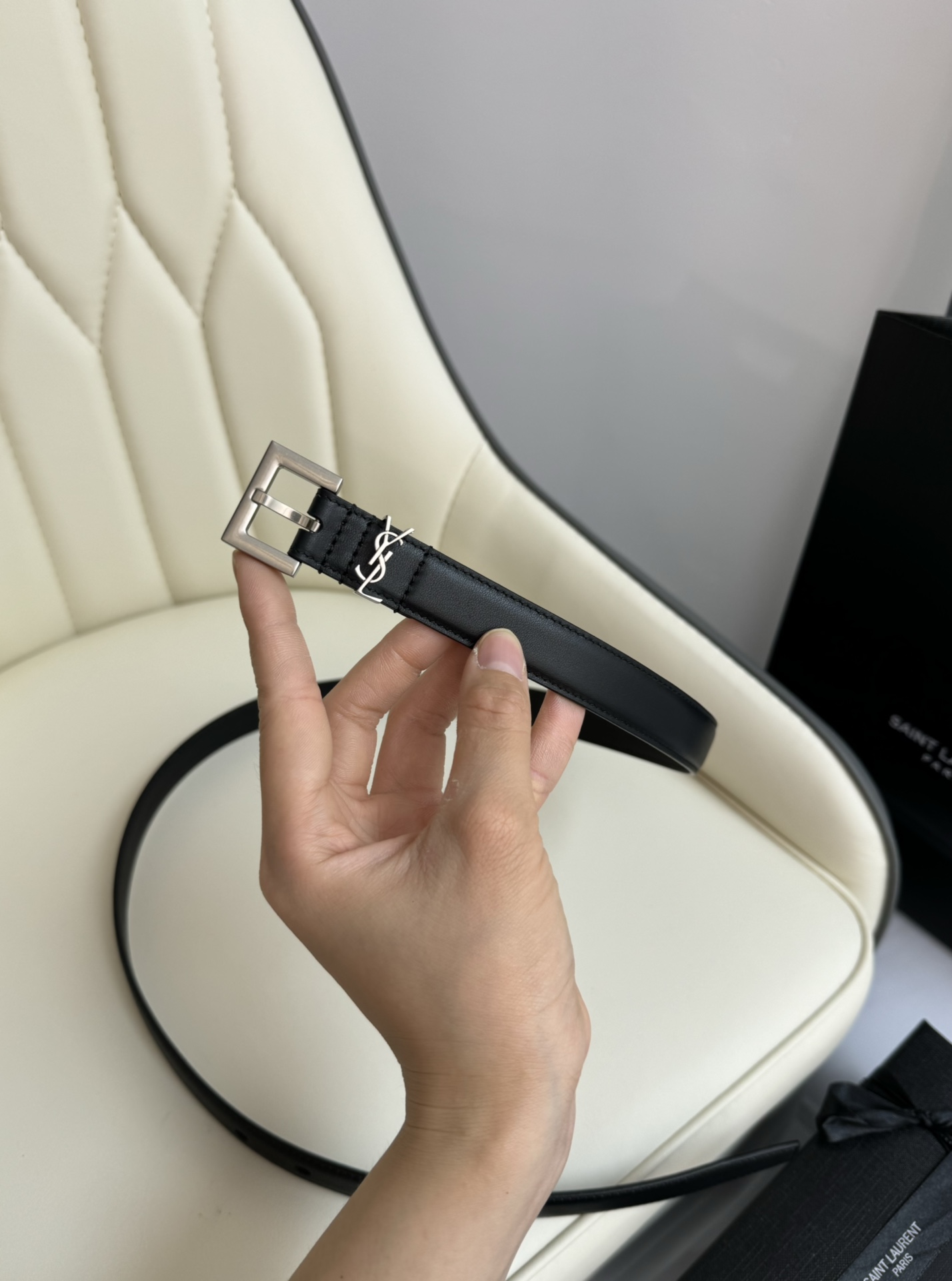 Saint Laurent Female Leather Belt 13514-s-m-l