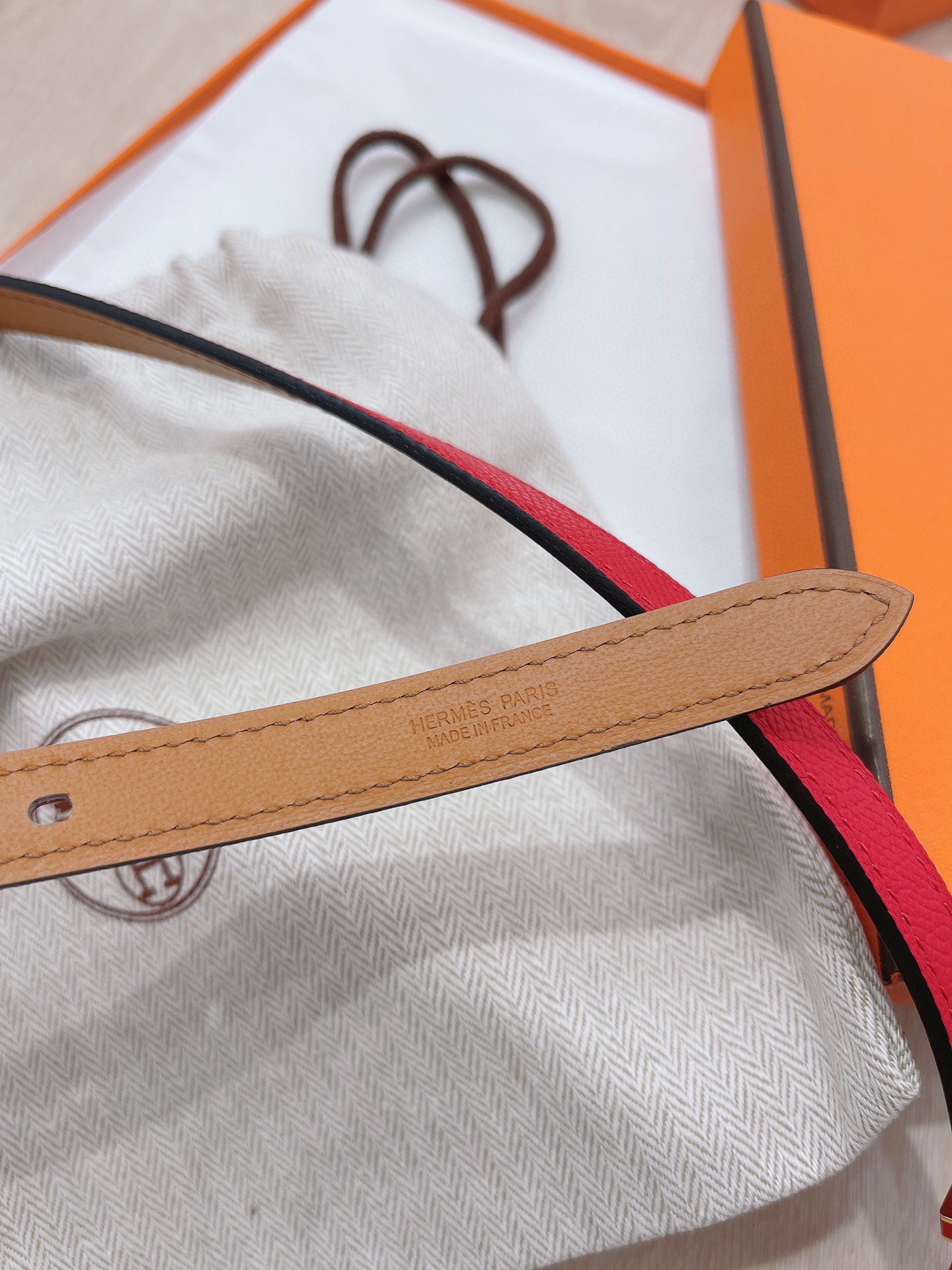 Hermès Female Pin Buckle Belt Cow Leather 13514-s-m