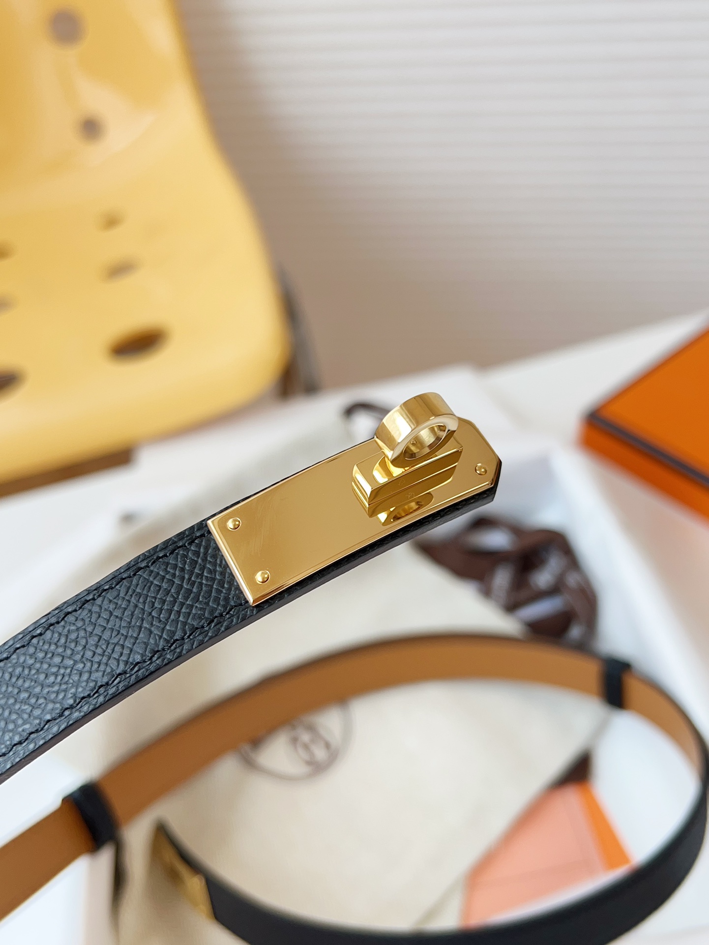 Hermès Female Leather Belt Cow Leather 18mm-s-m-l
