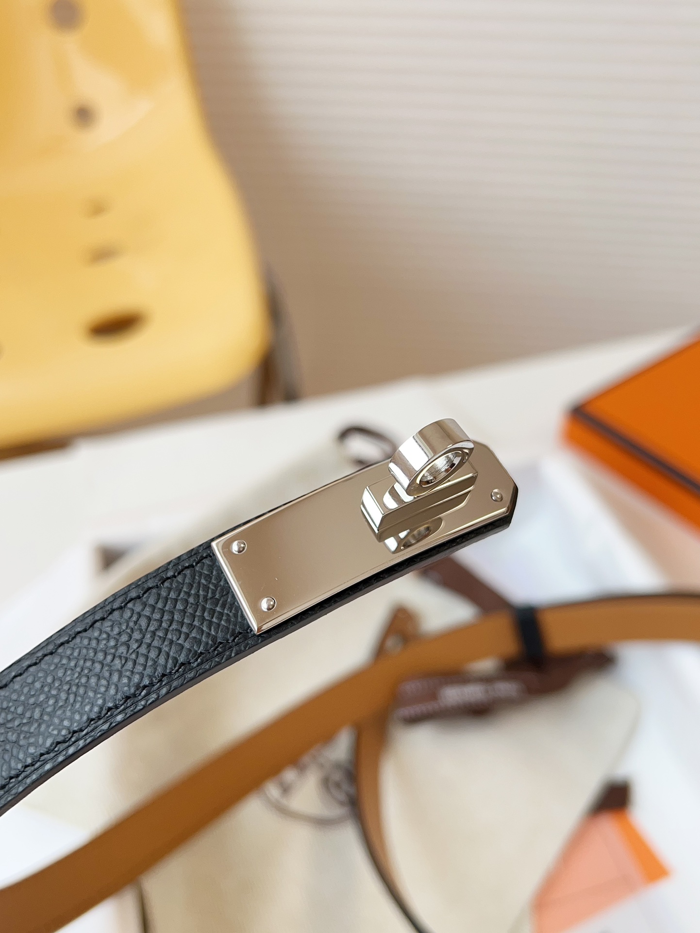 Hermès Female Leather Belt Cow Leather 18mm-s-m-l