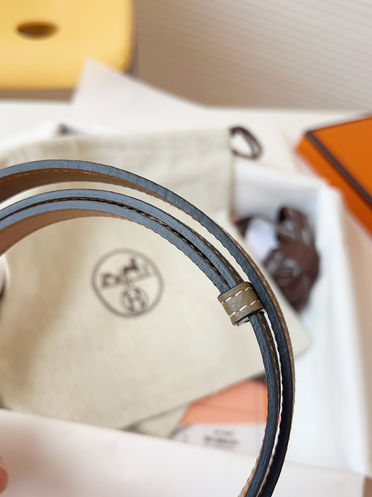 Hermès Female Leather Belt Cow Leather 18mm-s-m-l