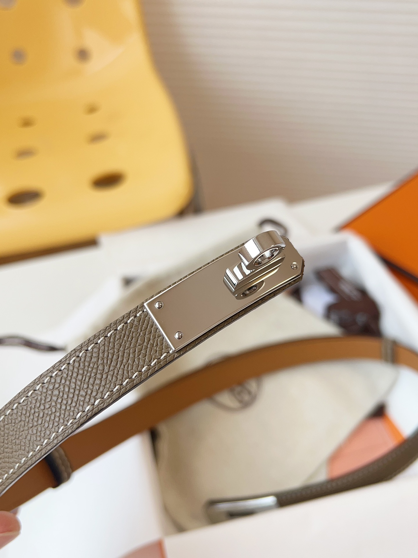 Hermès Female Leather Belt Cow Leather 18mm-s-m-l