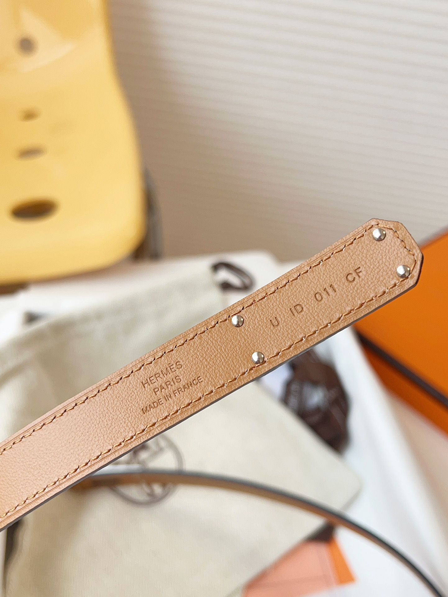 Hermès Female Leather Belt Cow Leather 18mm-s-m-l