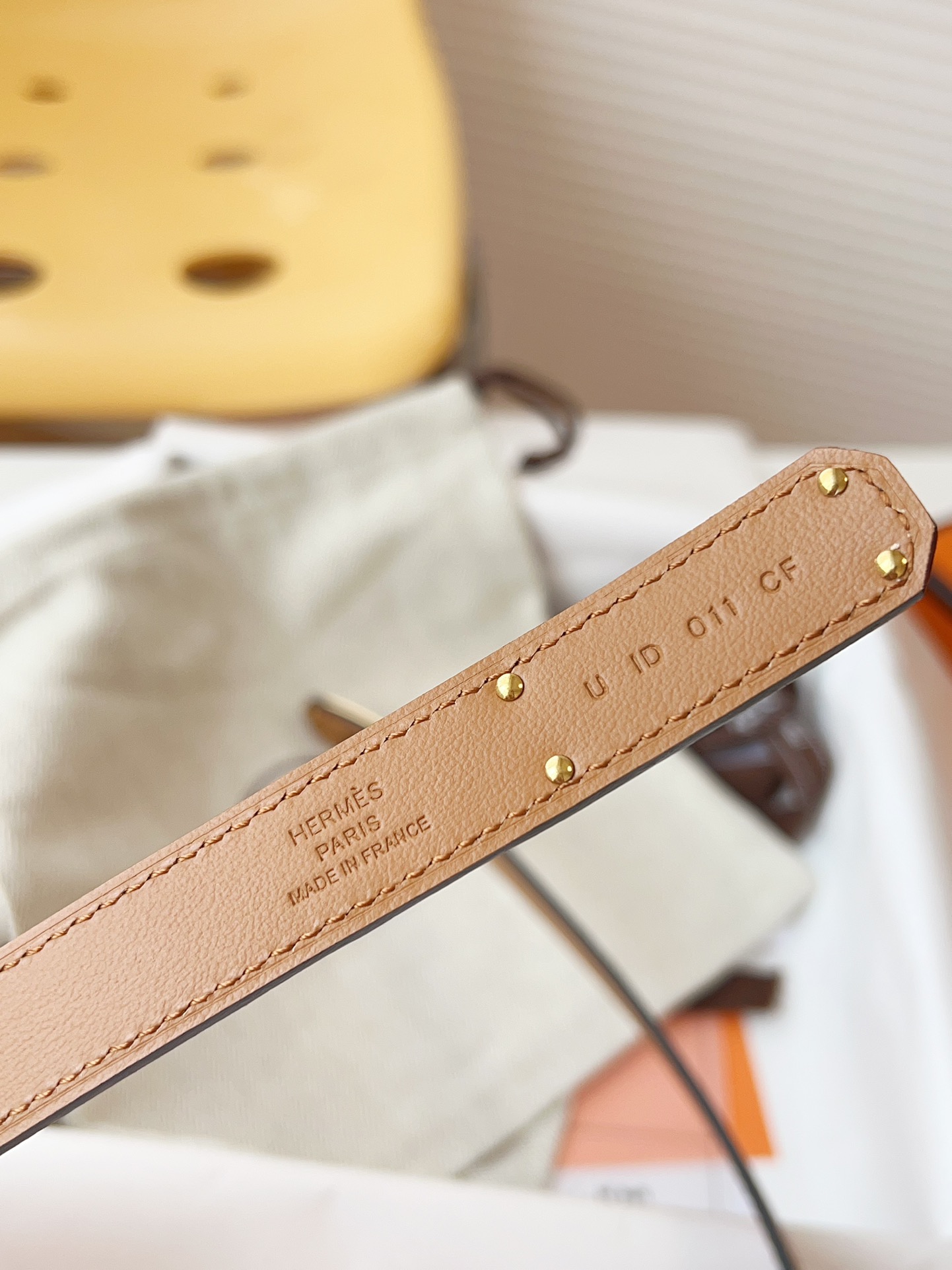 Hermès Female Leather Belt Cow Leather 18mm-s-m-l