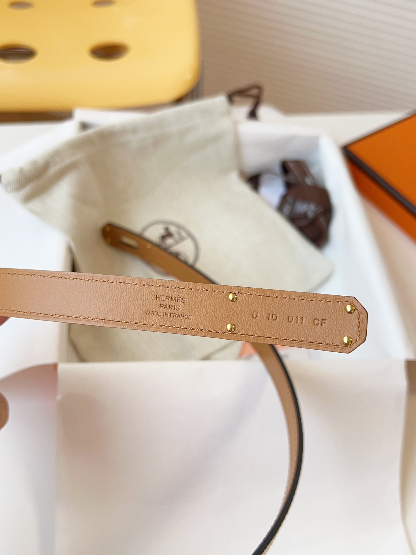 Hermès Female Leather Belt Cow Leather 18mm-s-m-l