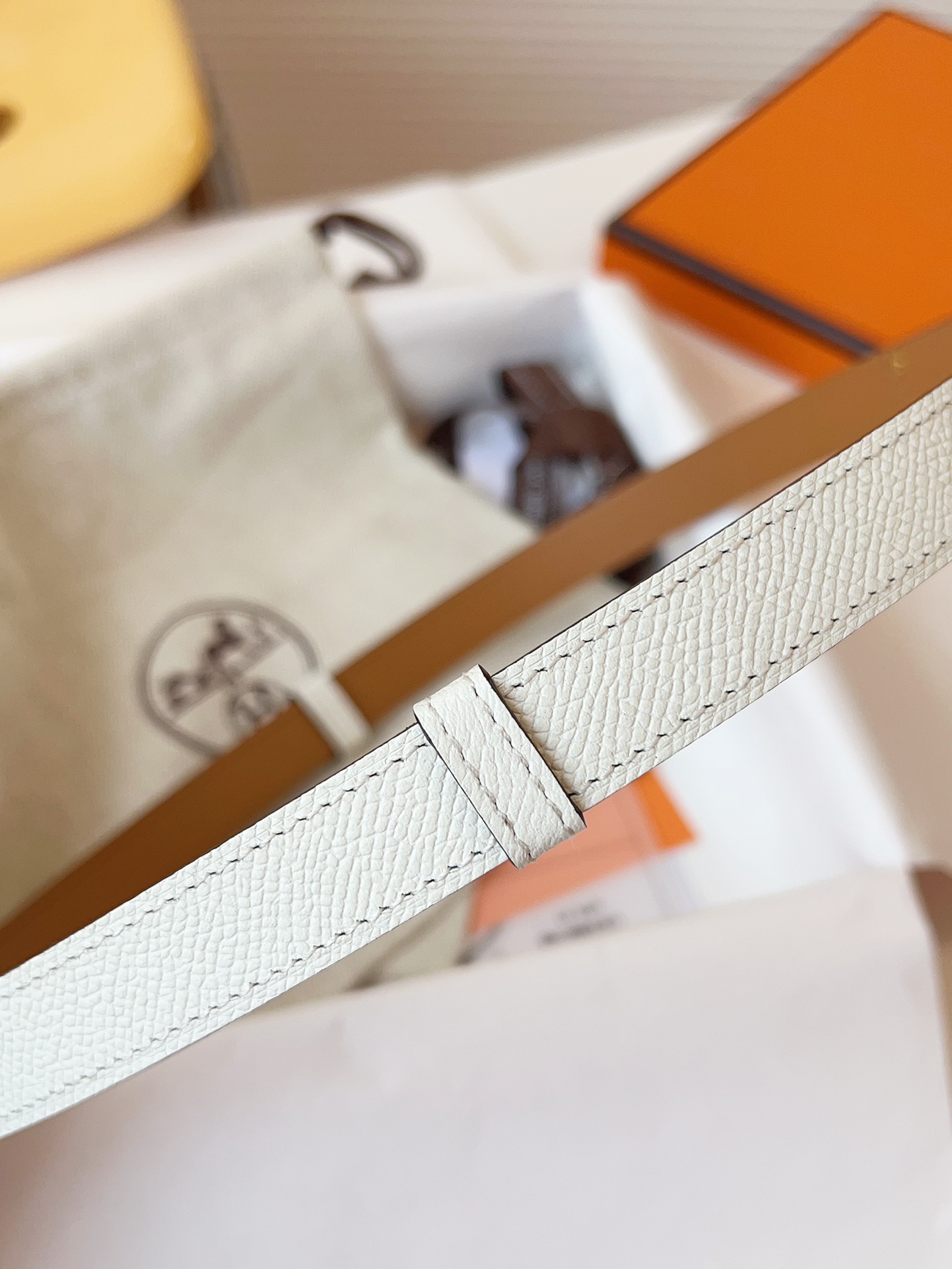 Hermès Female Leather Belt Cow Leather 18mm-s-m-l