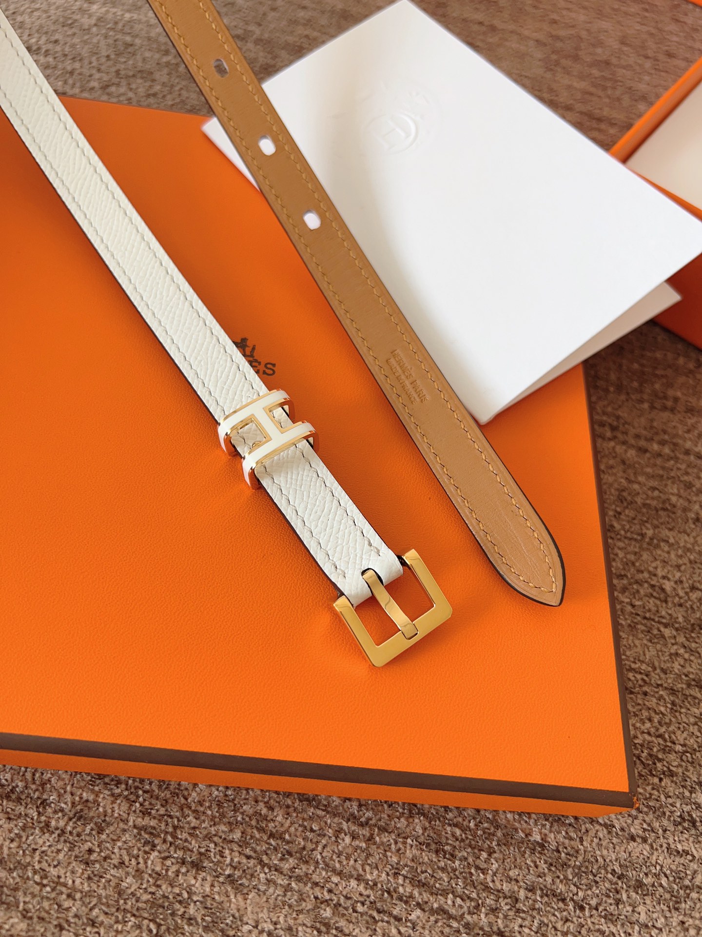 Hermès Female Leather Belt 15mm-13514-l