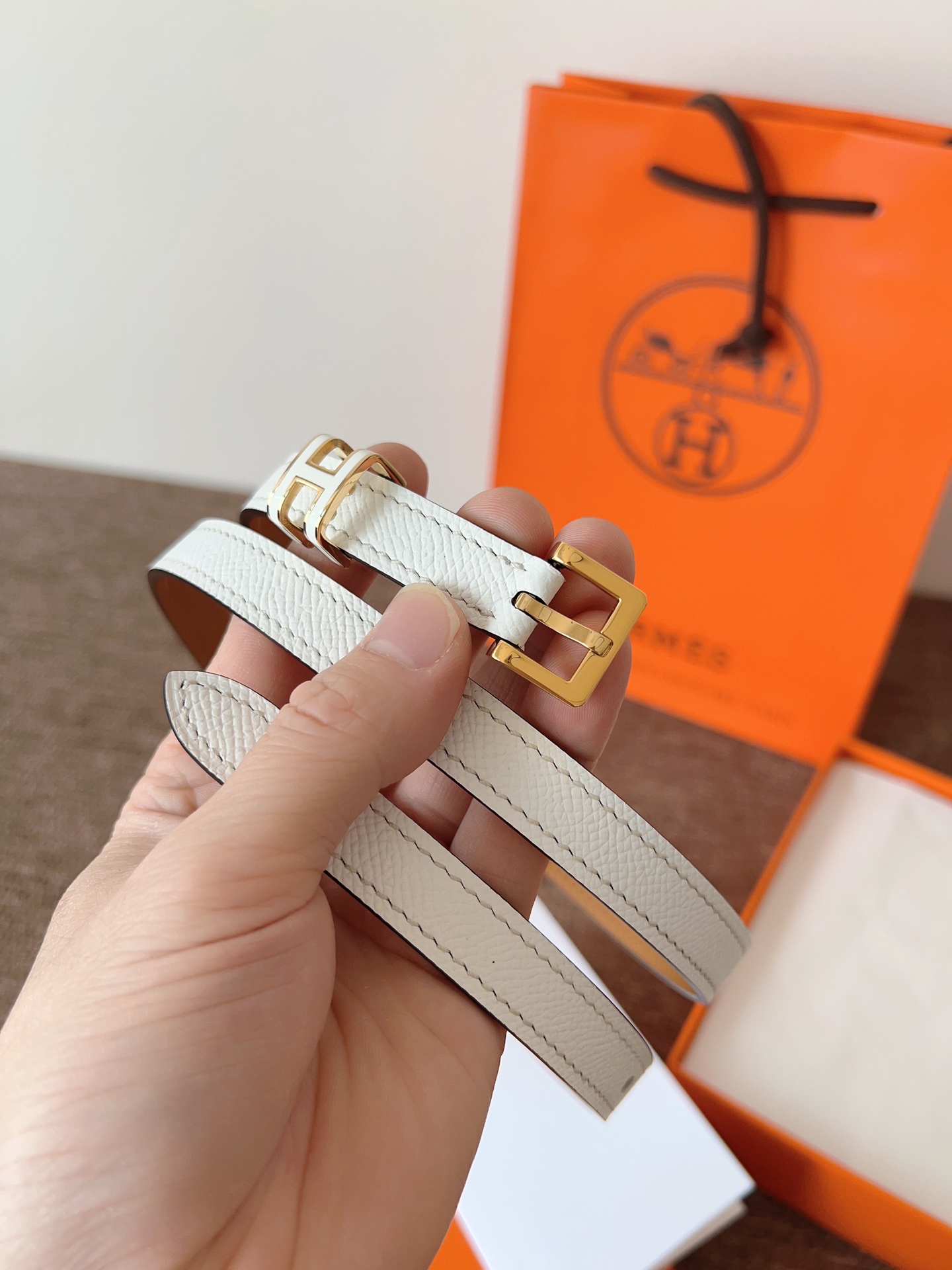 Hermès Female Leather Belt 15mm-13514-l