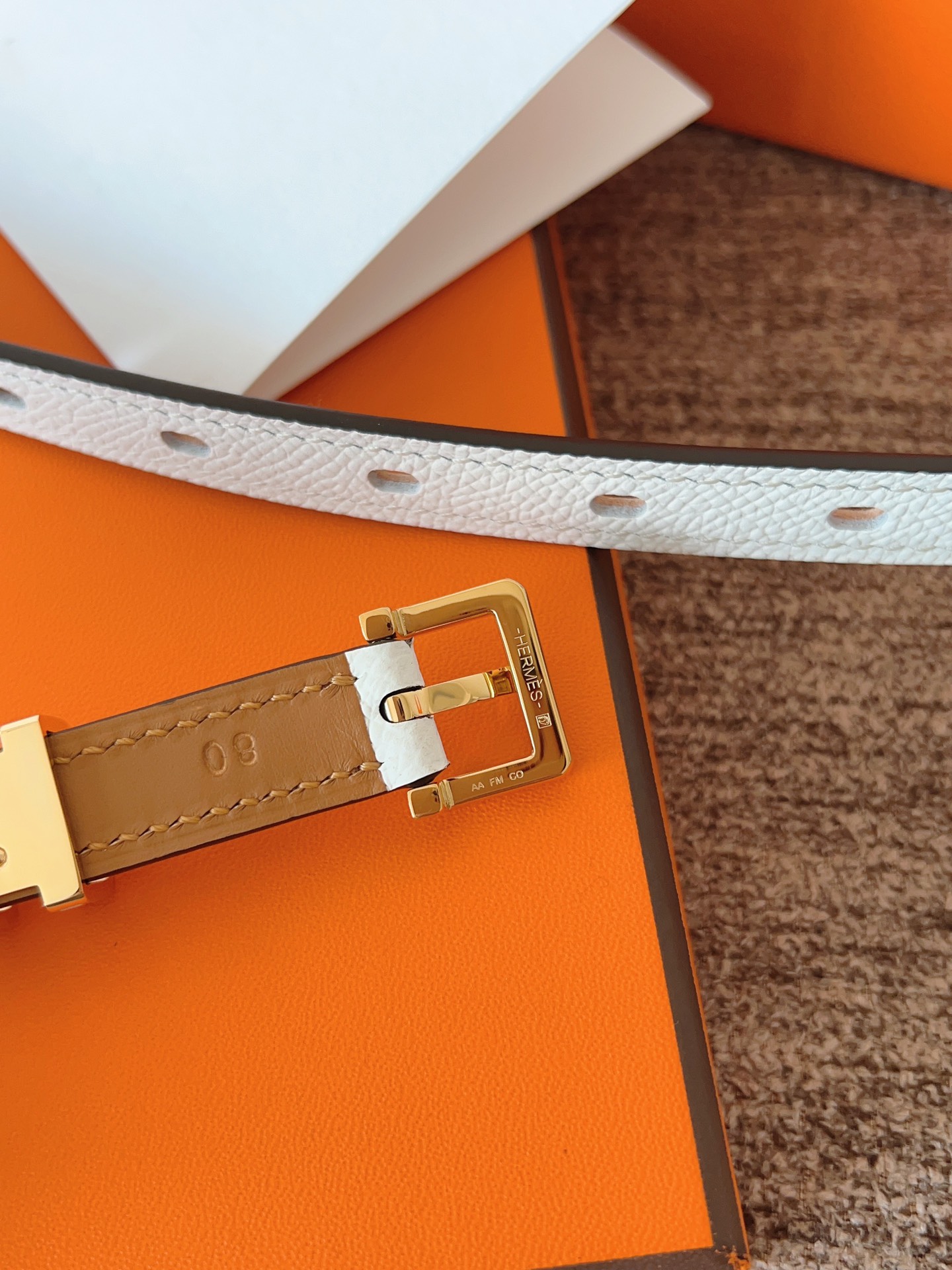 Hermès Female Leather Belt 15mm-13514-l