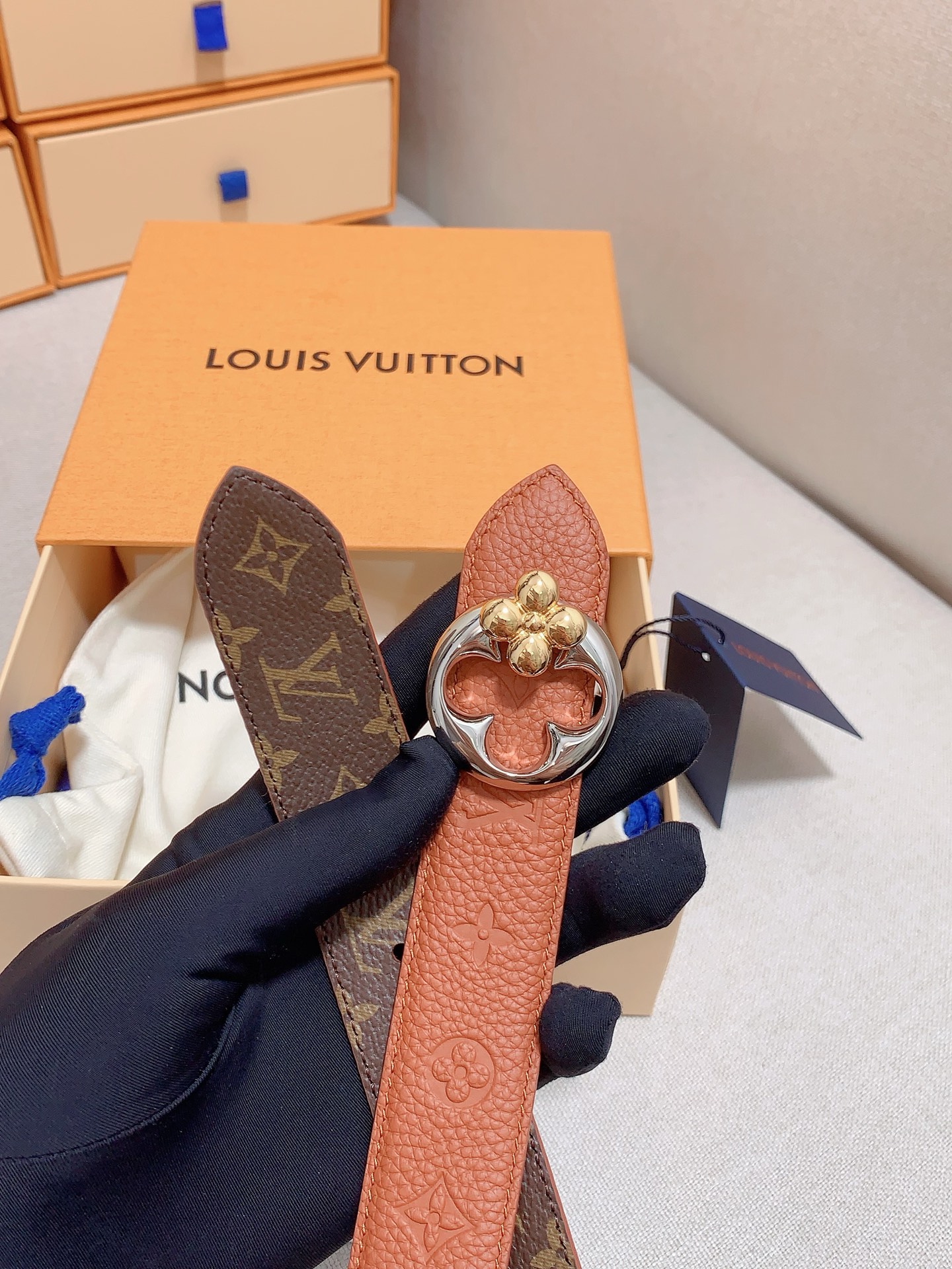 Louis Vuitton Female Basic Belt Cow Leather S-m-l