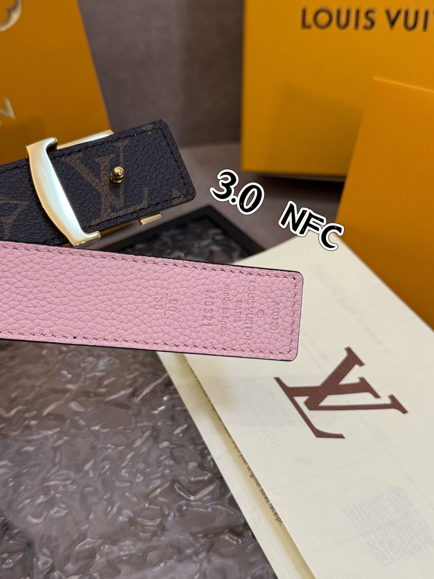 Louis Vuitton Female Basic Belt Cow Leather S-m-l