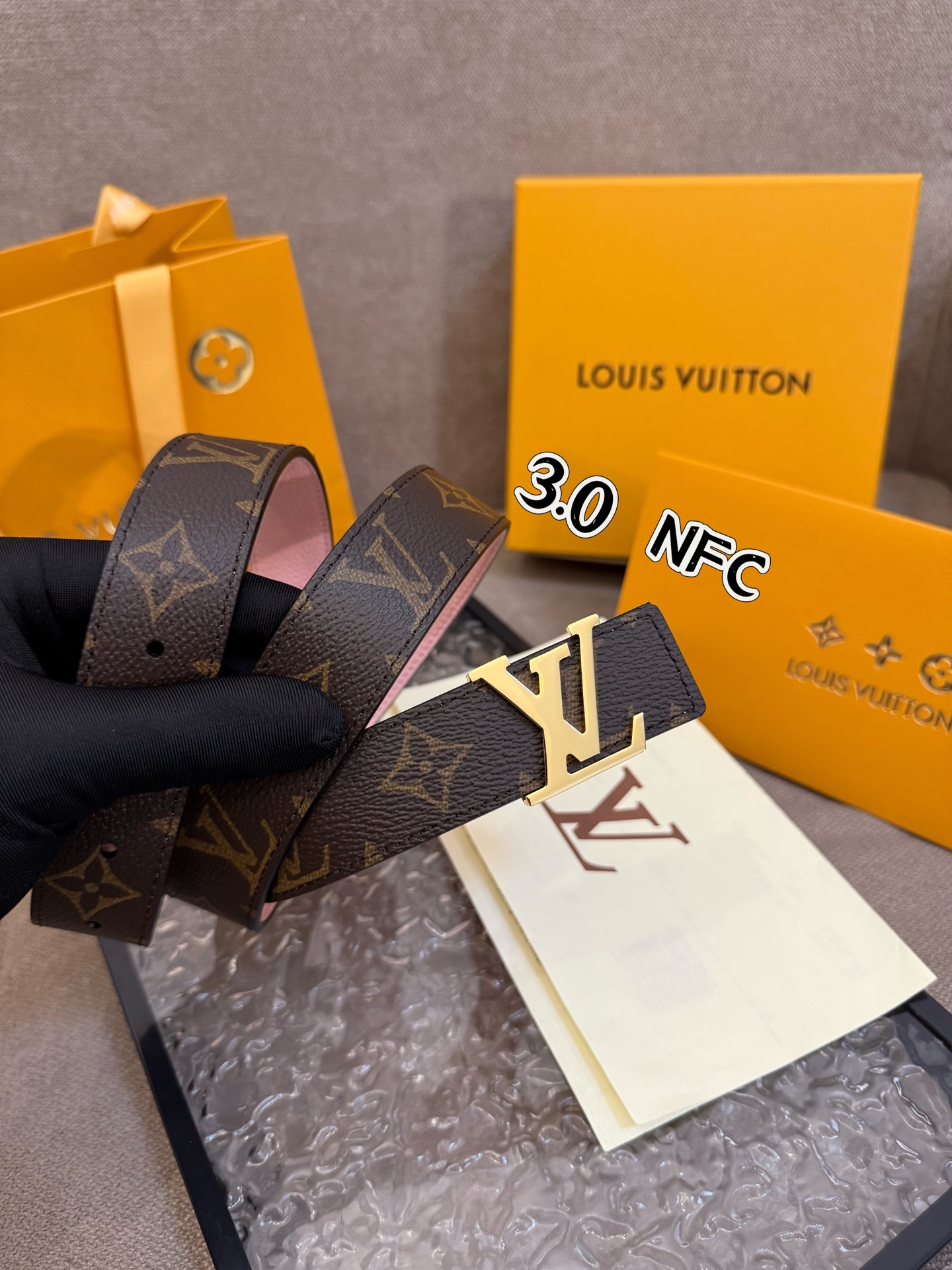 Louis Vuitton Female Basic Belt Cow Leather S-m-l
