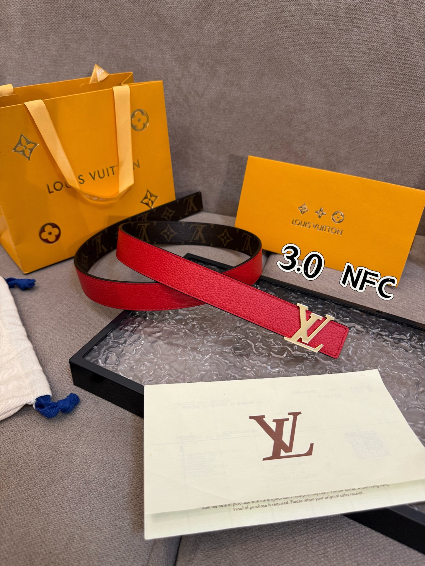 Louis Vuitton Female Basic Belt Cow Leather S-m-l