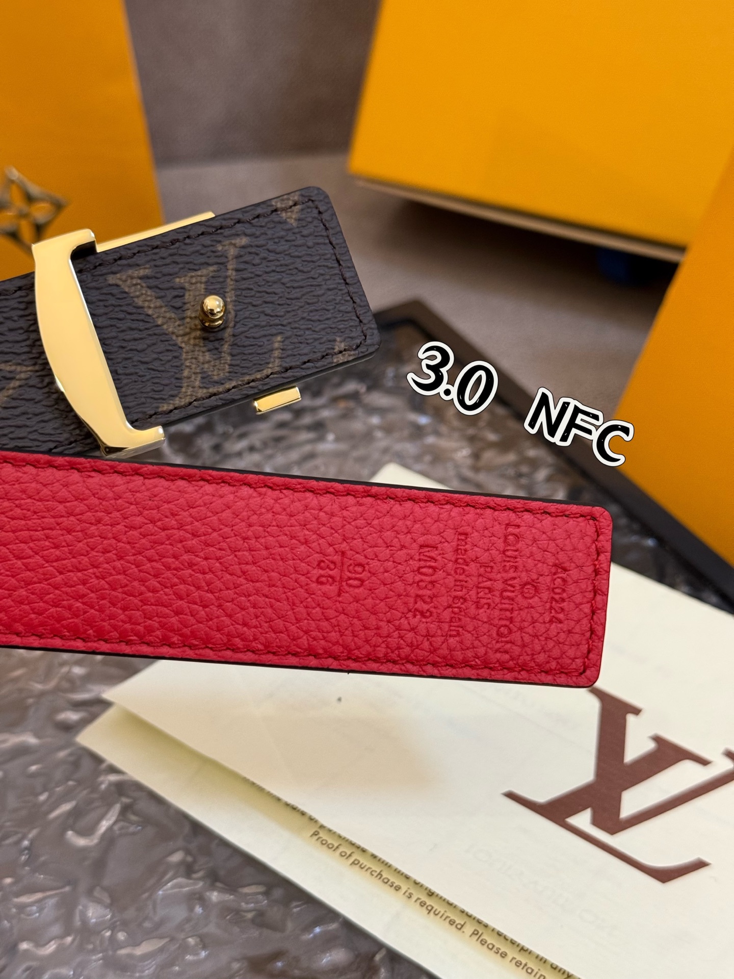 Louis Vuitton Female Basic Belt Cow Leather S-m-l