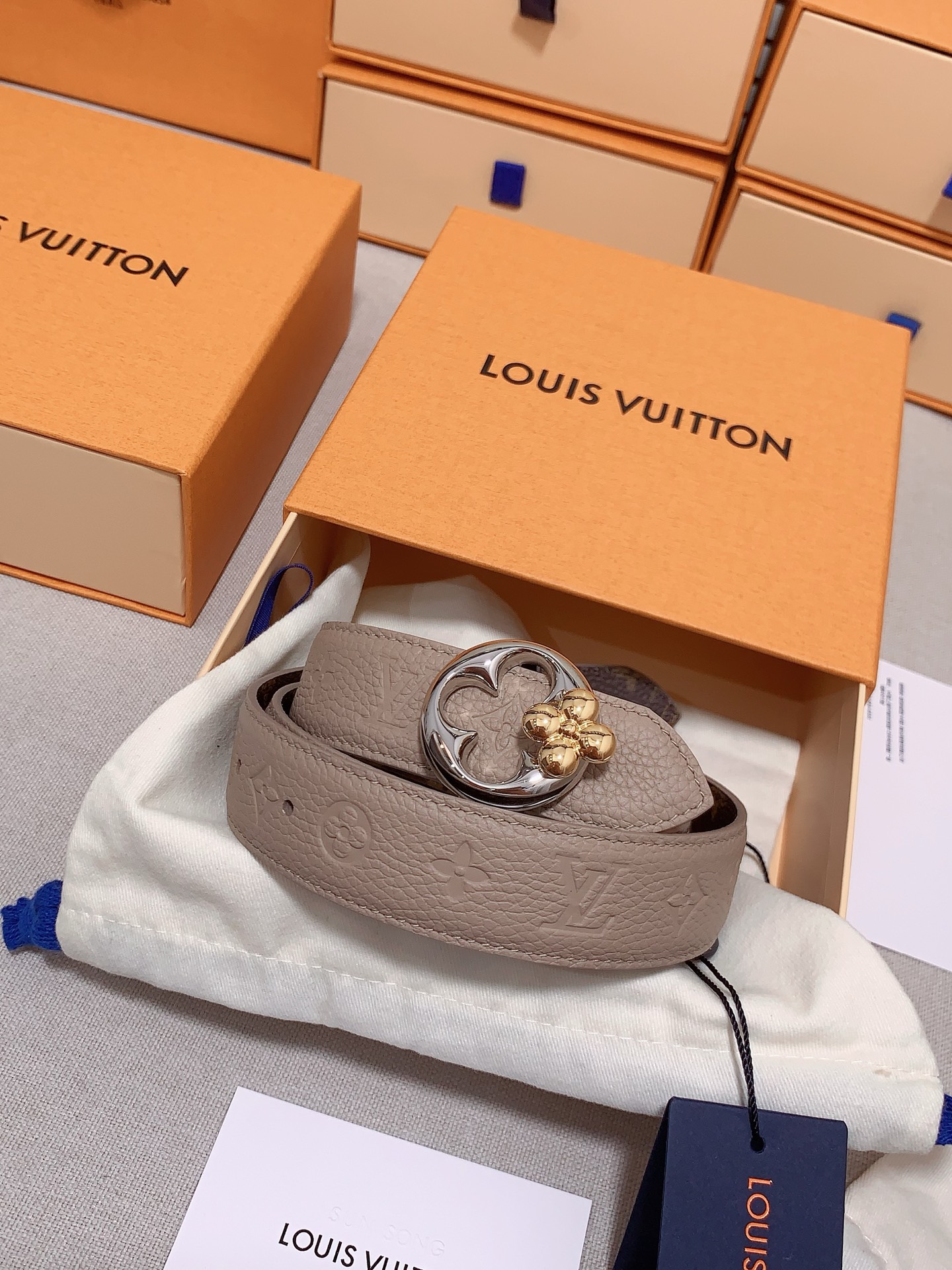 Louis Vuitton Female Basic Belt Cow Leather S-m-l