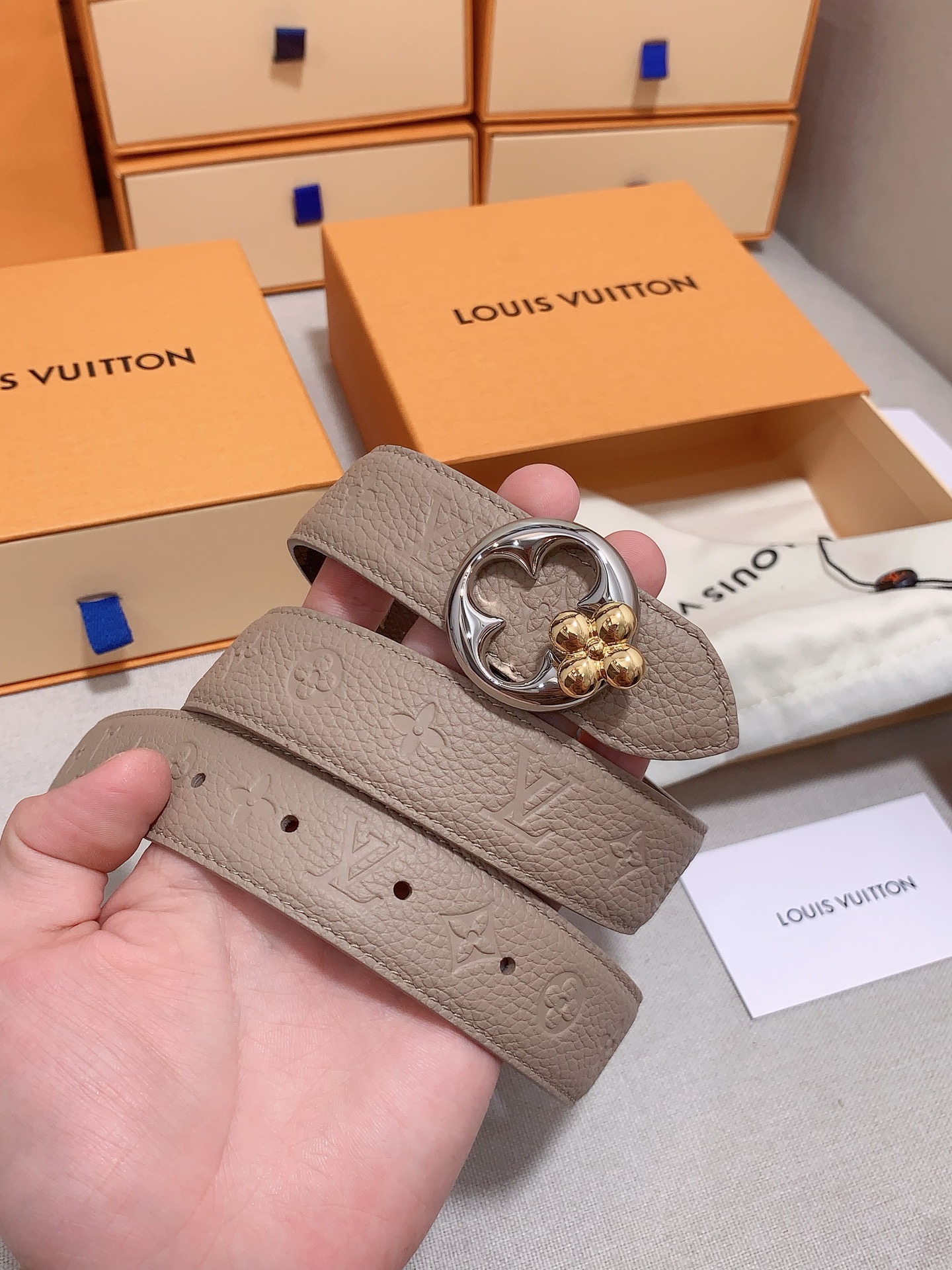 Louis Vuitton Female Basic Belt Cow Leather S-m-l