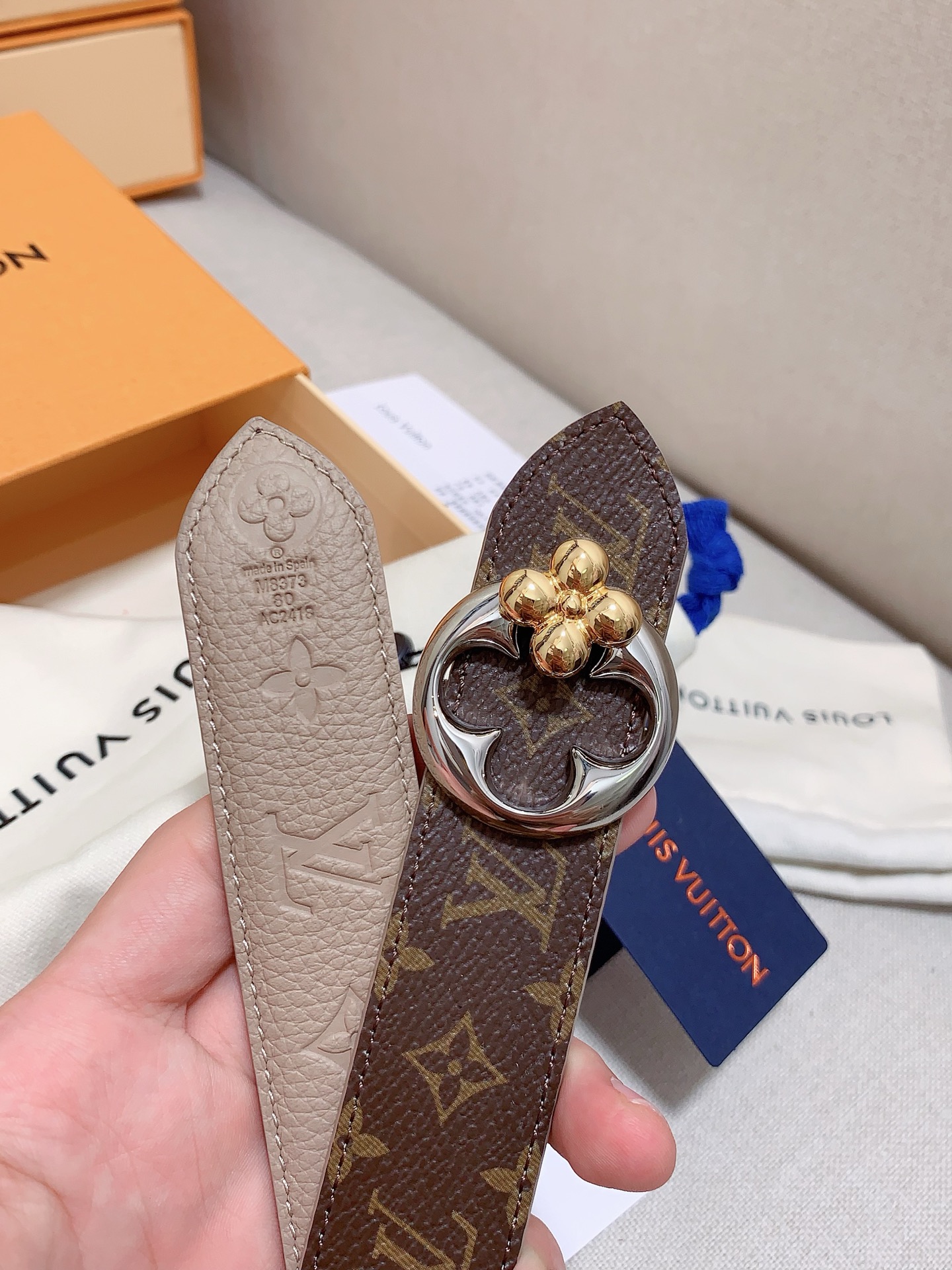 Louis Vuitton Female Basic Belt Cow Leather S-m-l