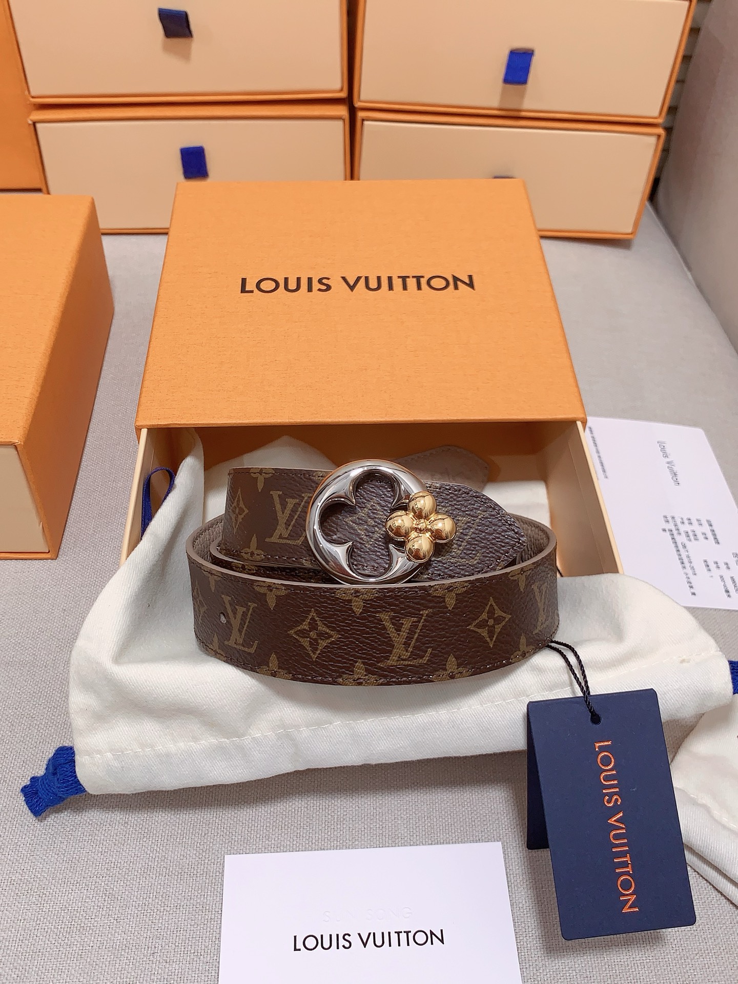Louis Vuitton Female Basic Belt Cow Leather S-m-l
