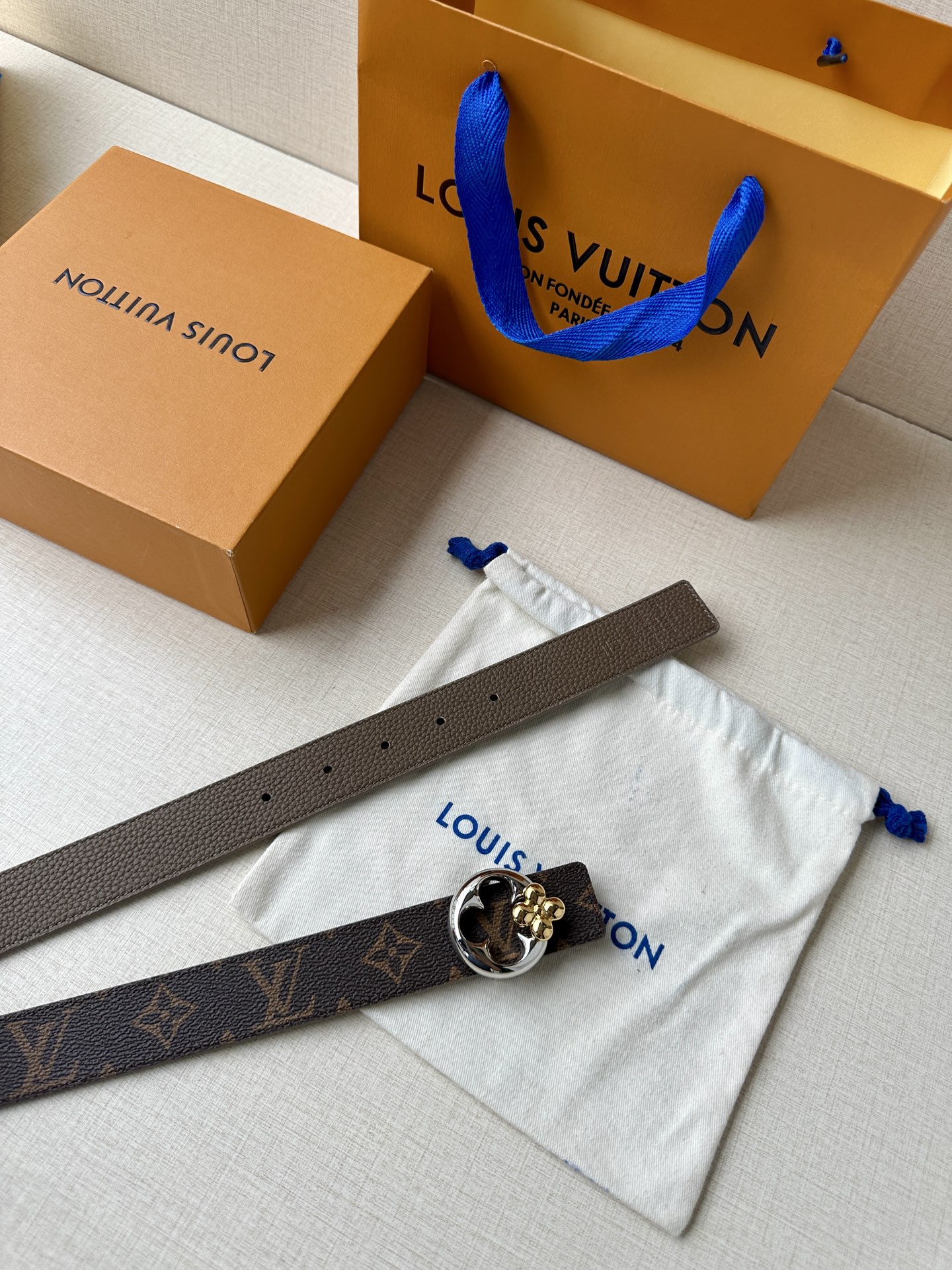Louis Vuitton Female Basic Belt Canvas 13514-s-m-l
