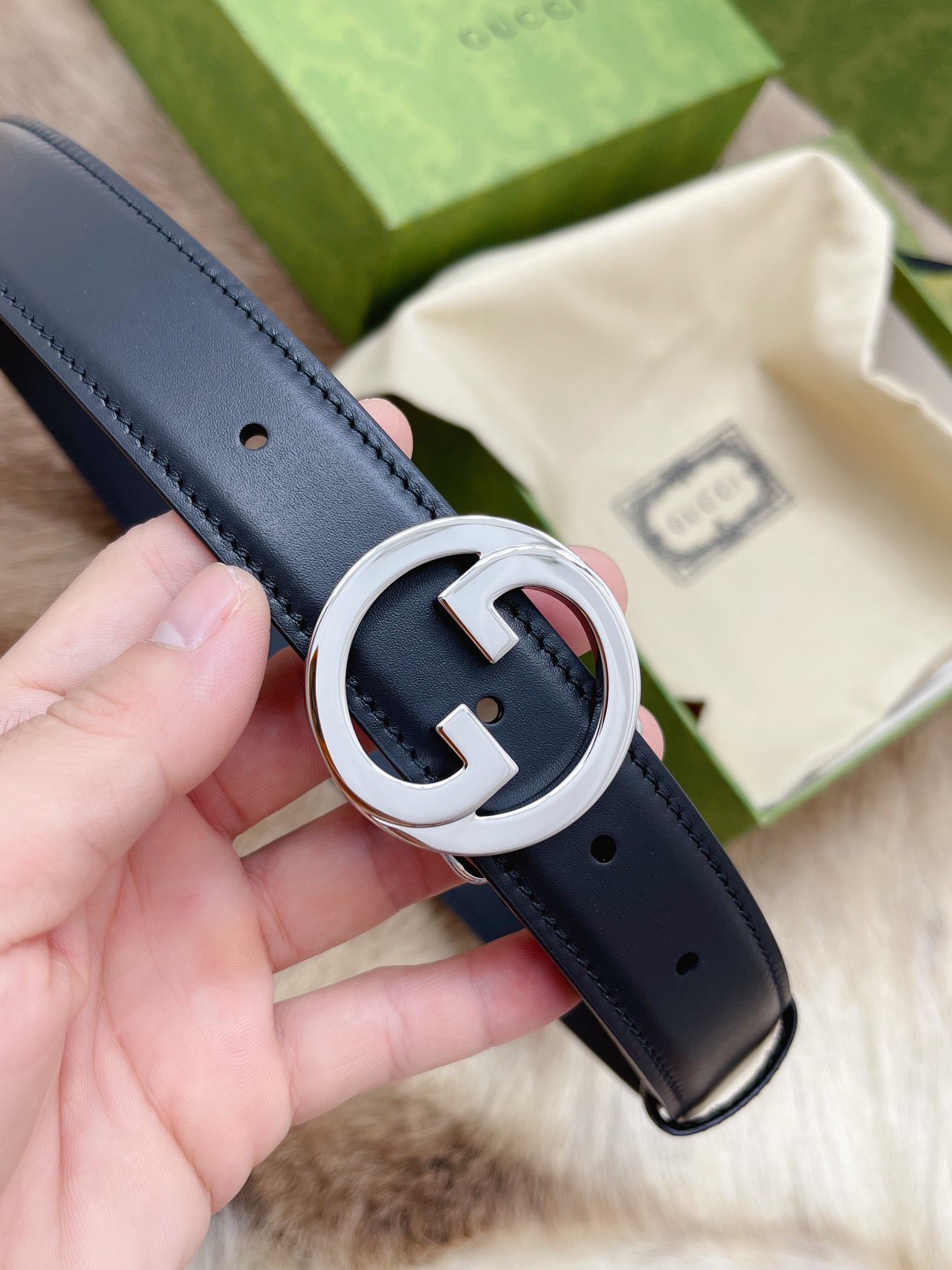 Gucci Female Basic Belt Cow Leather 13514-m