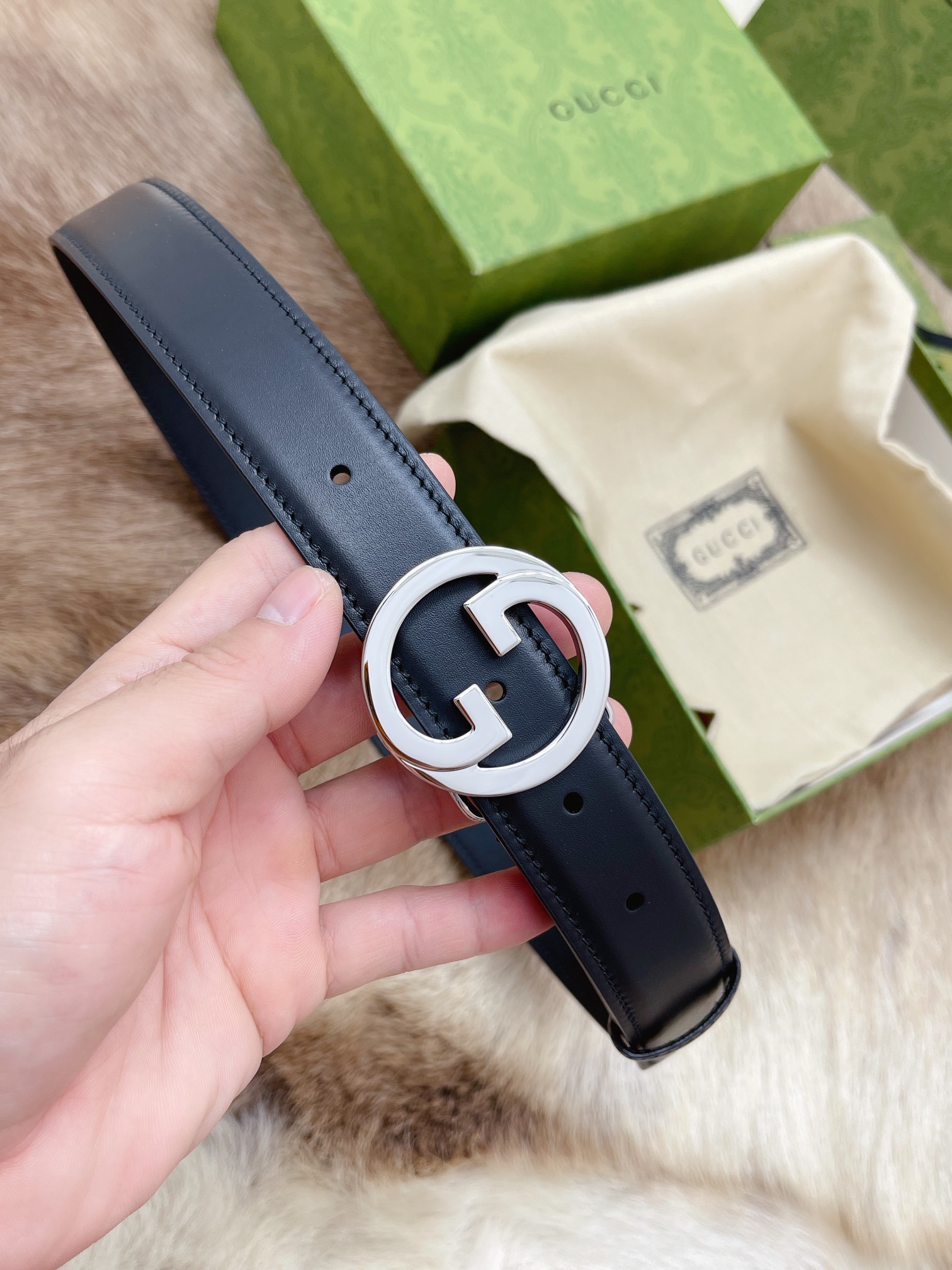 Gucci Female Basic Belt Cow Leather 13514-m