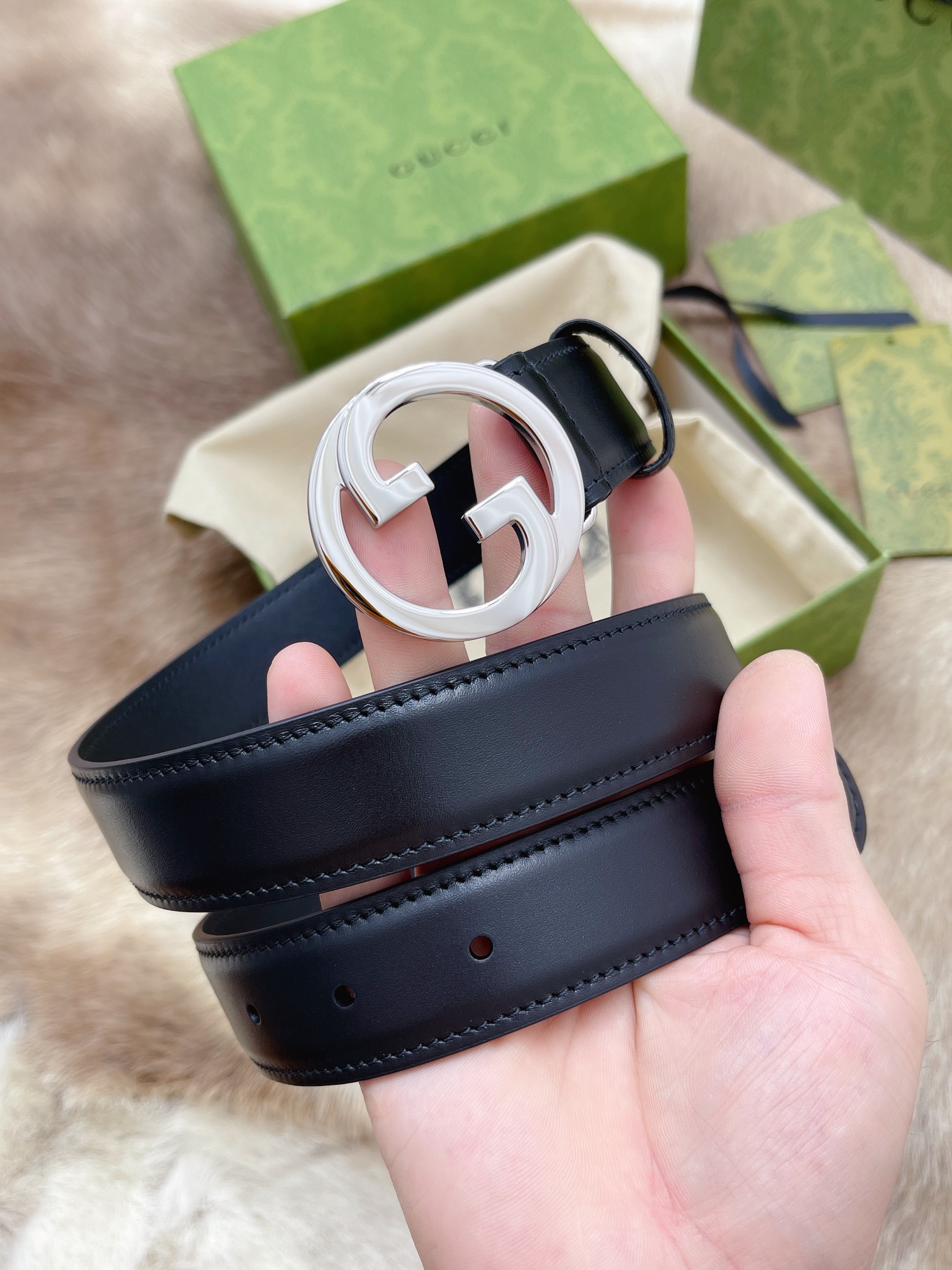 Gucci Female Basic Belt Cow Leather 13514-m