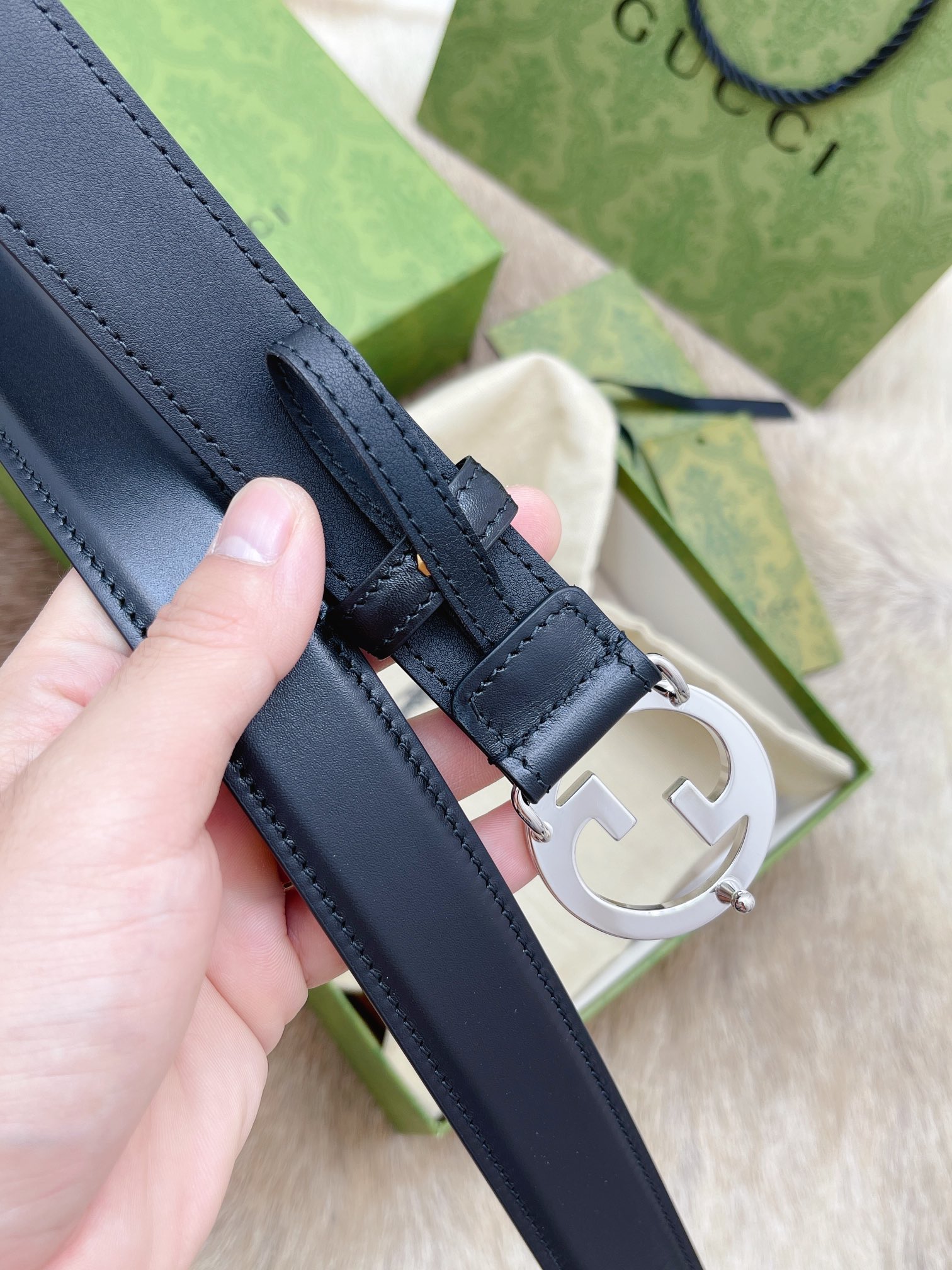 Gucci Female Basic Belt Cow Leather 13514-m