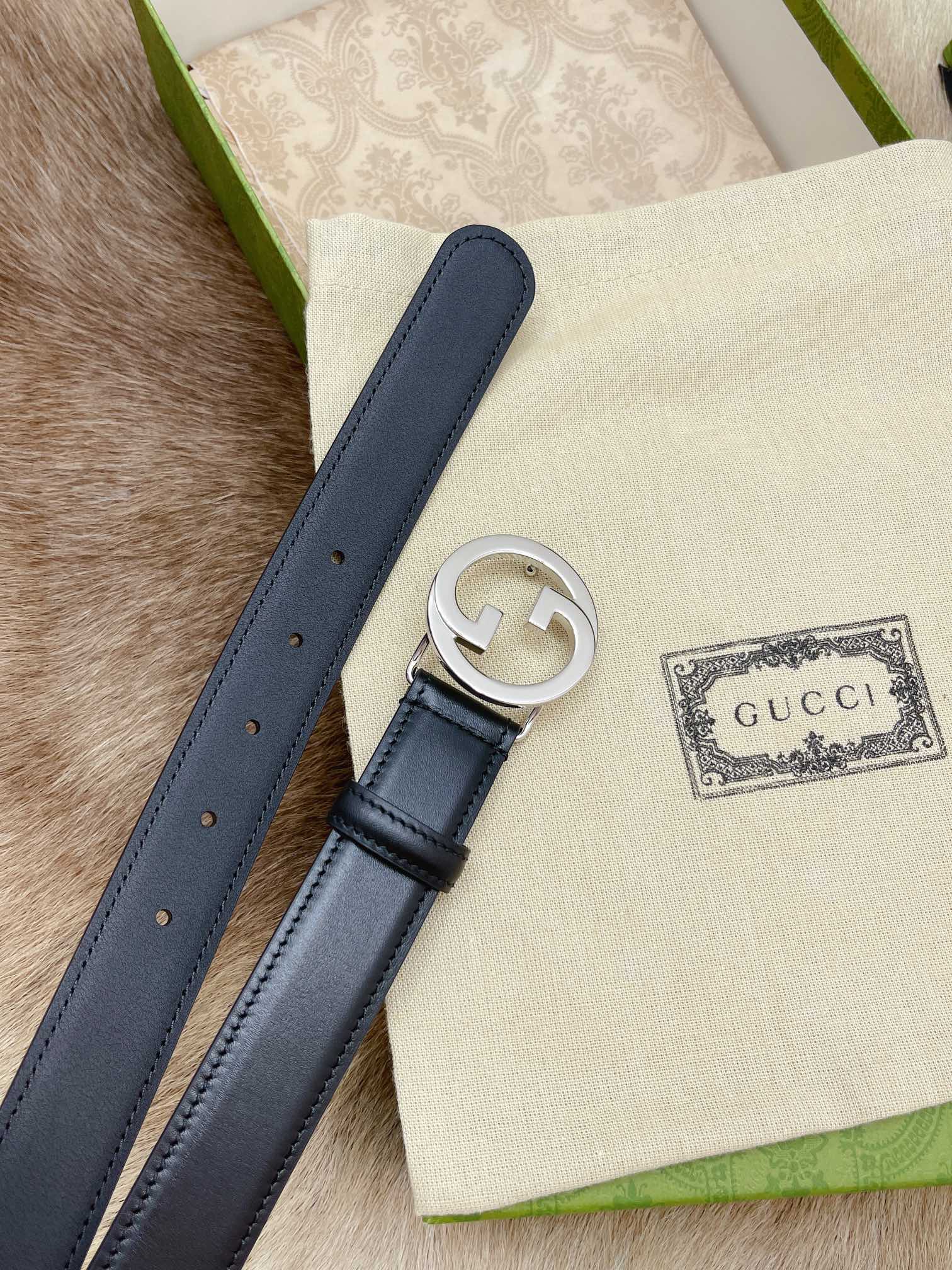 Gucci Female Basic Belt Cow Leather 13514-m