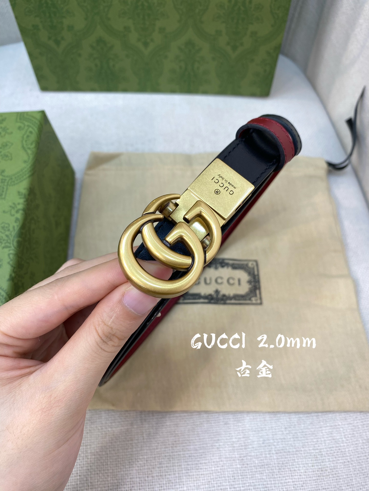 Gucci Female Basic Belt Cow Leather 20mm