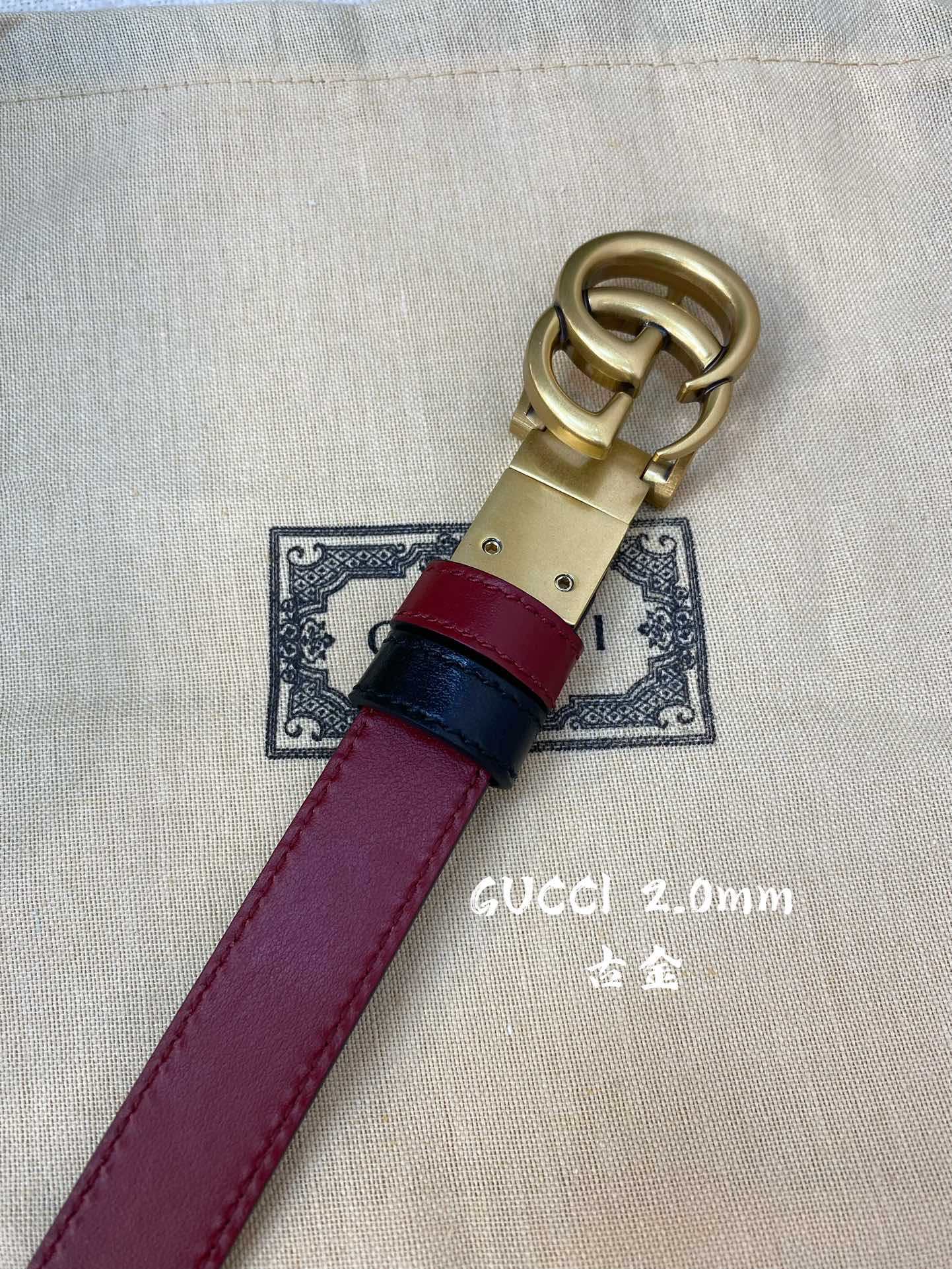 Gucci Female Basic Belt Cow Leather 20mm