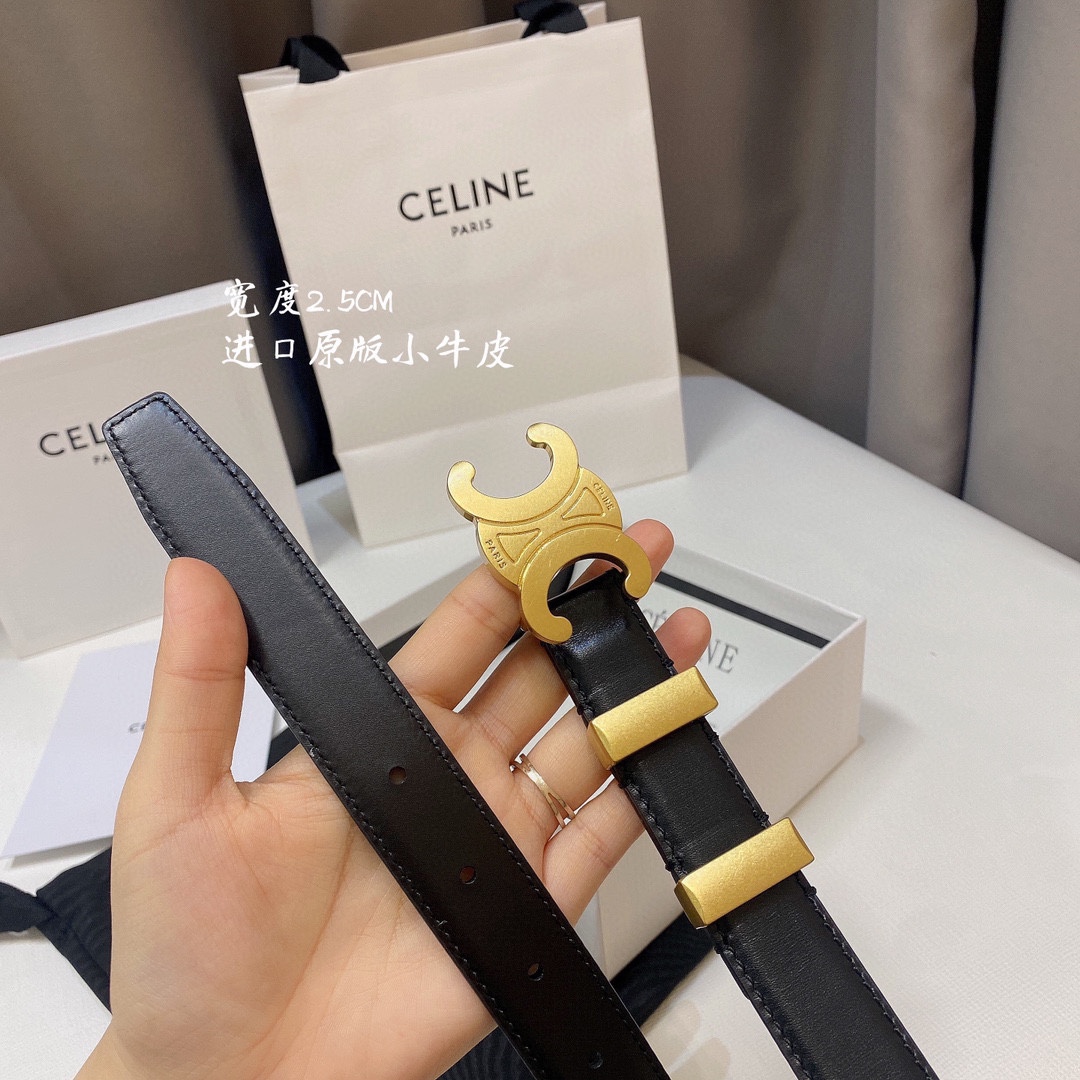 Celine Female Leather Belt 13514-m-l