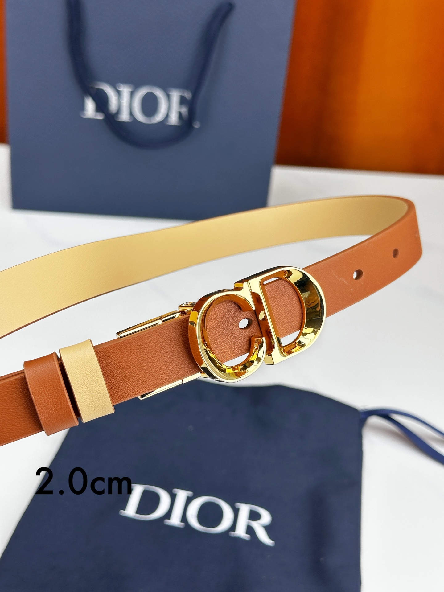Dior Female Leather Belt M-l