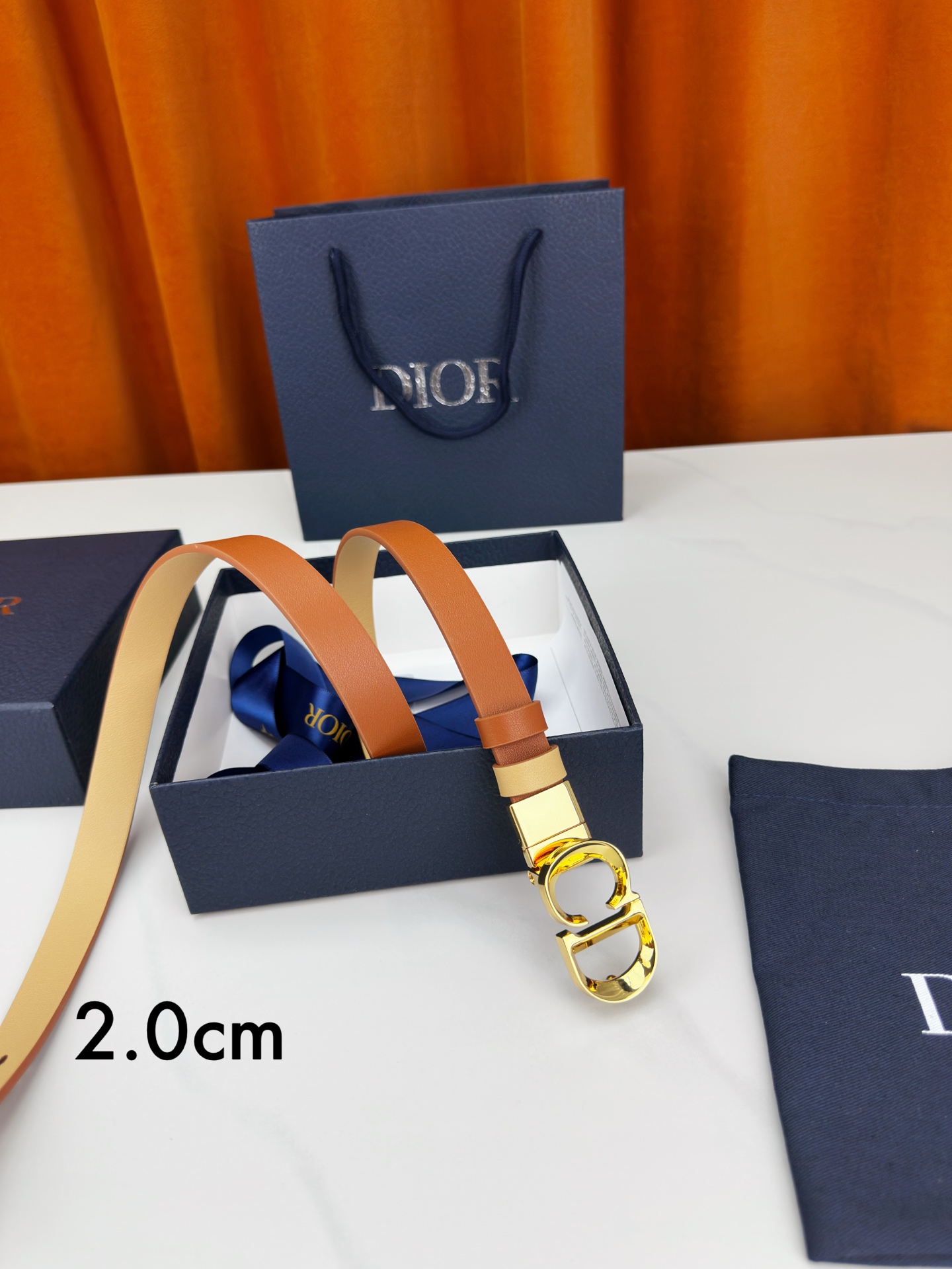 Dior Female Leather Belt M-l