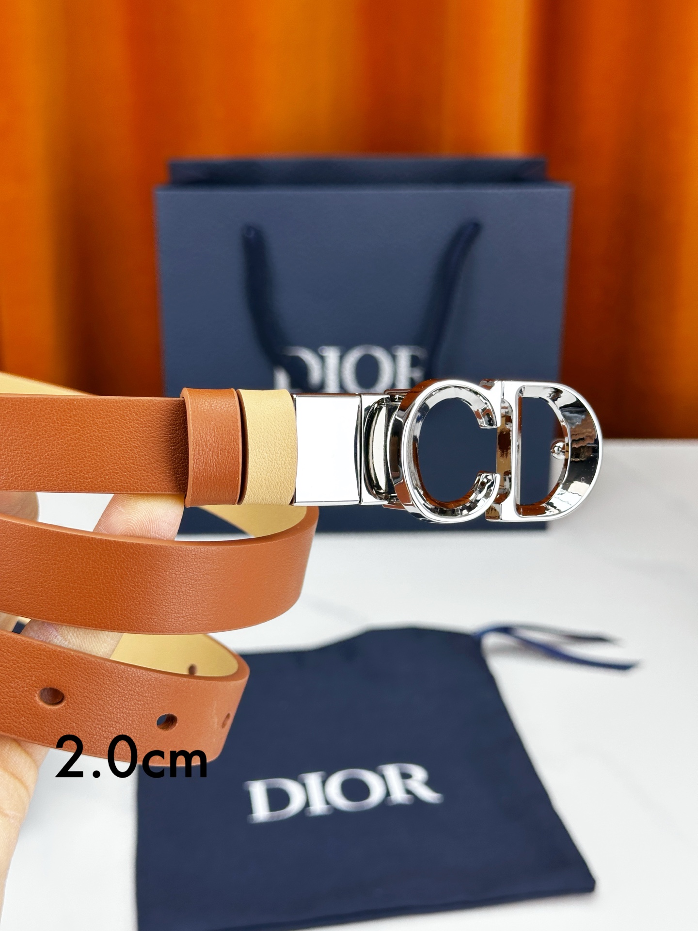 Dior Female Leather Belt M-l