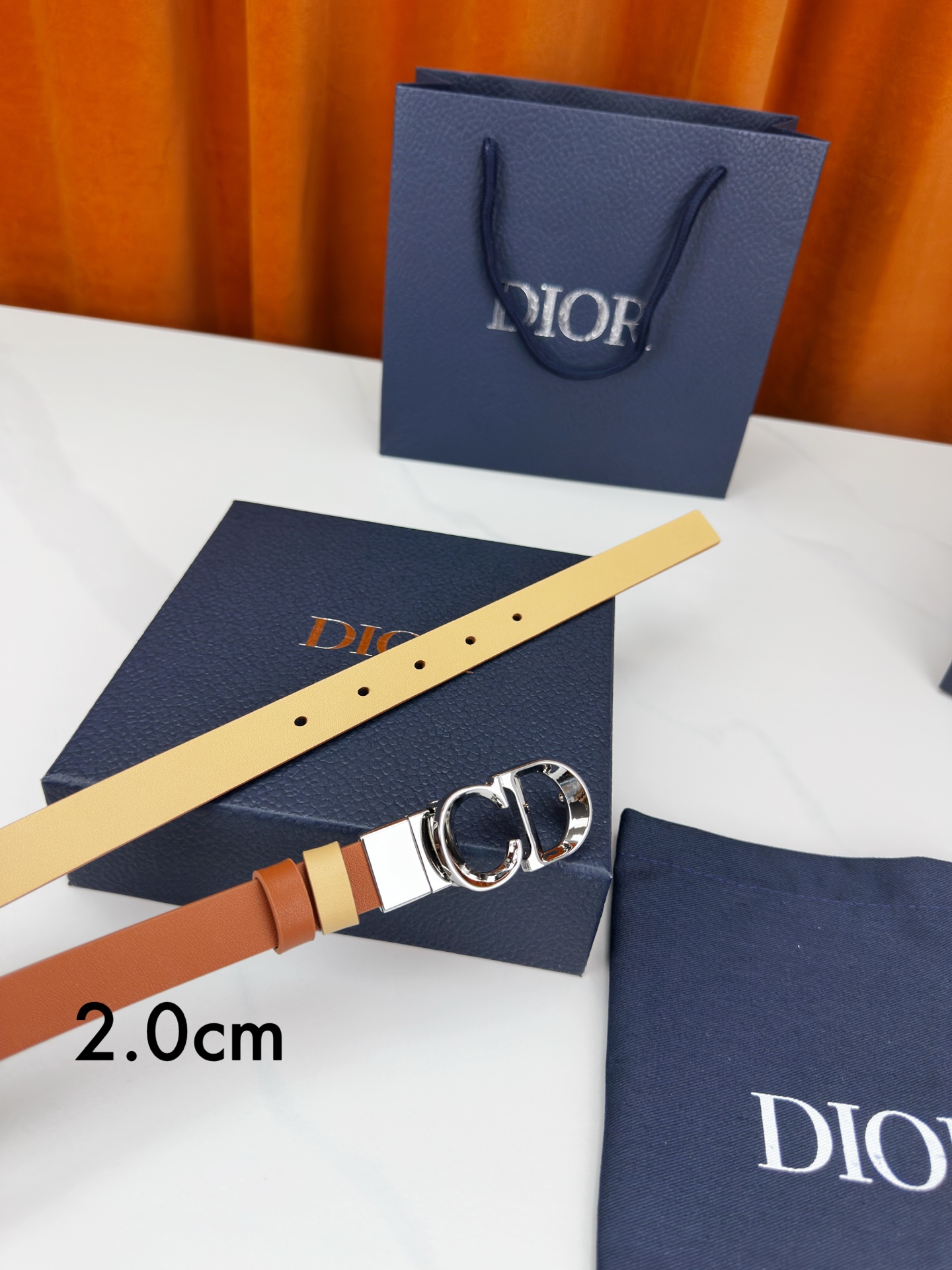 Dior Female Leather Belt M-l