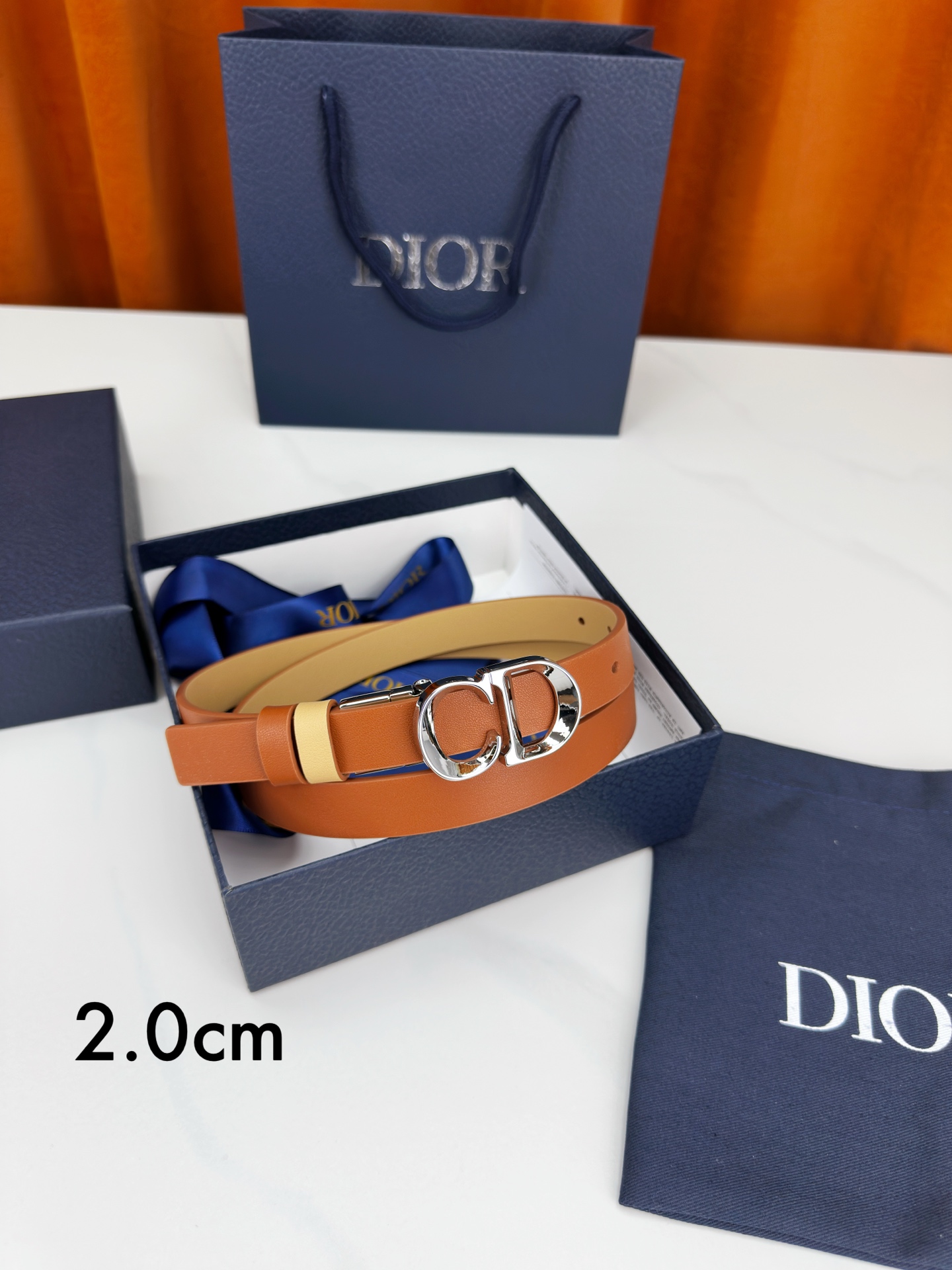Dior Female Leather Belt M-l