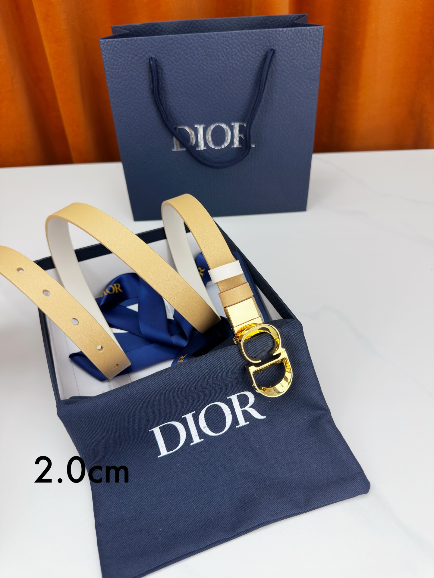 Dior Female Leather Belt M-l