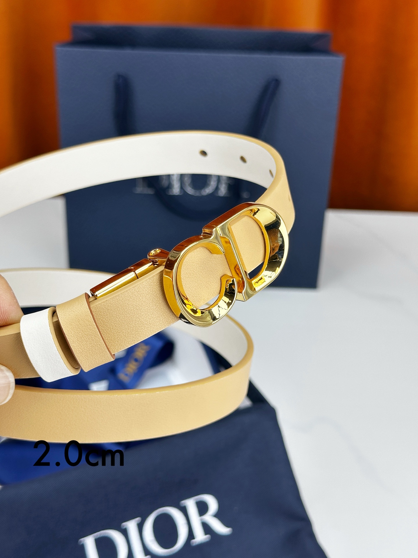 Dior Female Leather Belt M-l