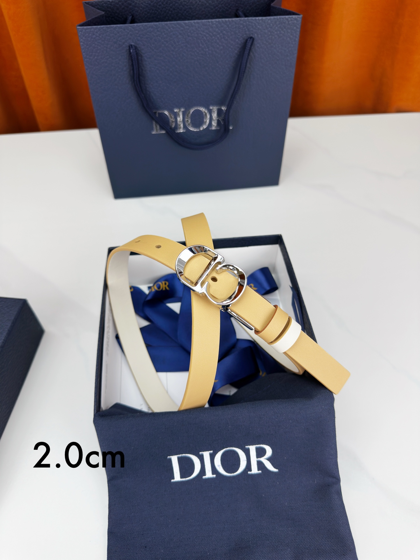 Dior Female Leather Belt M-l