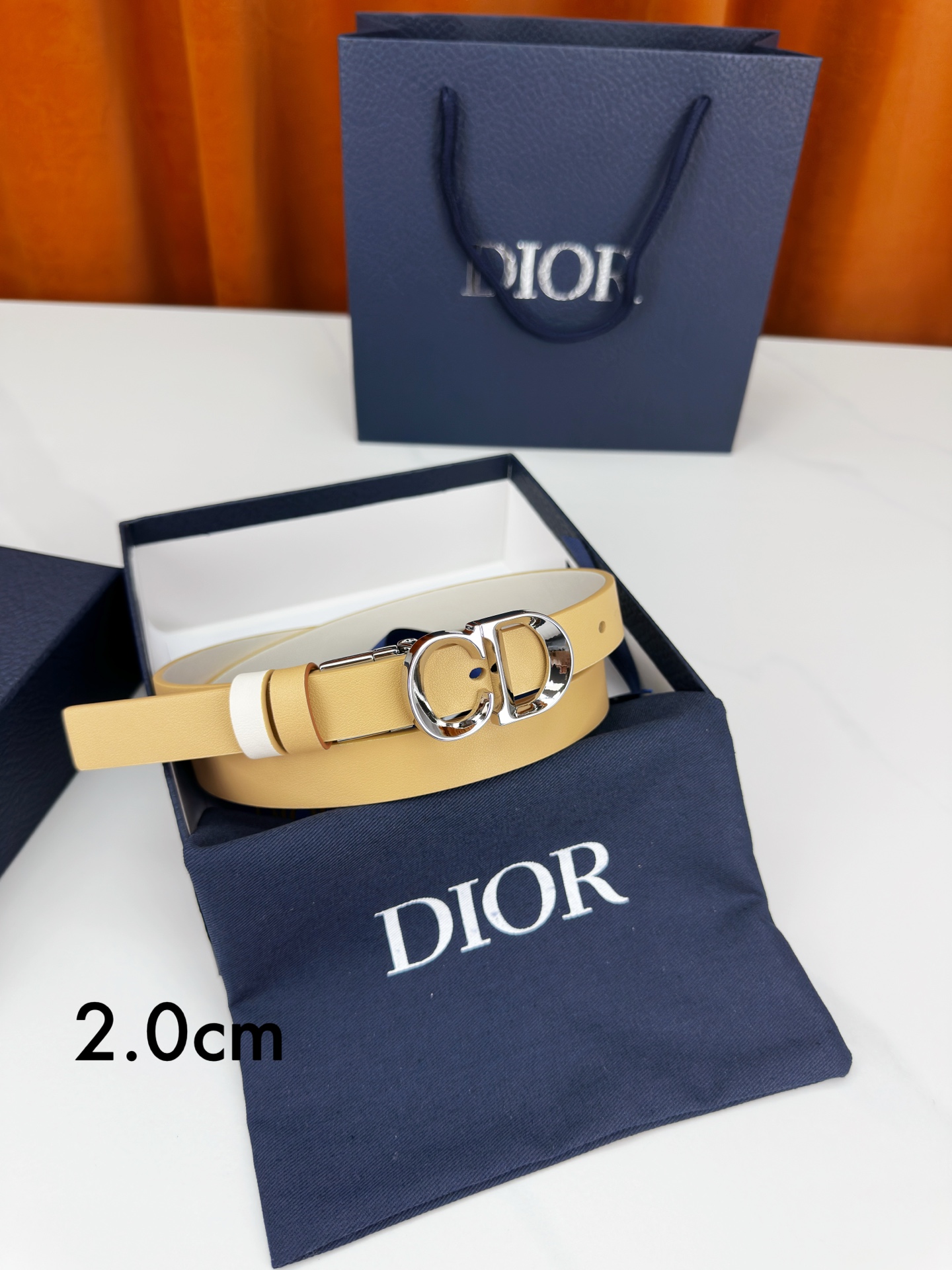 Dior Female Leather Belt M-l