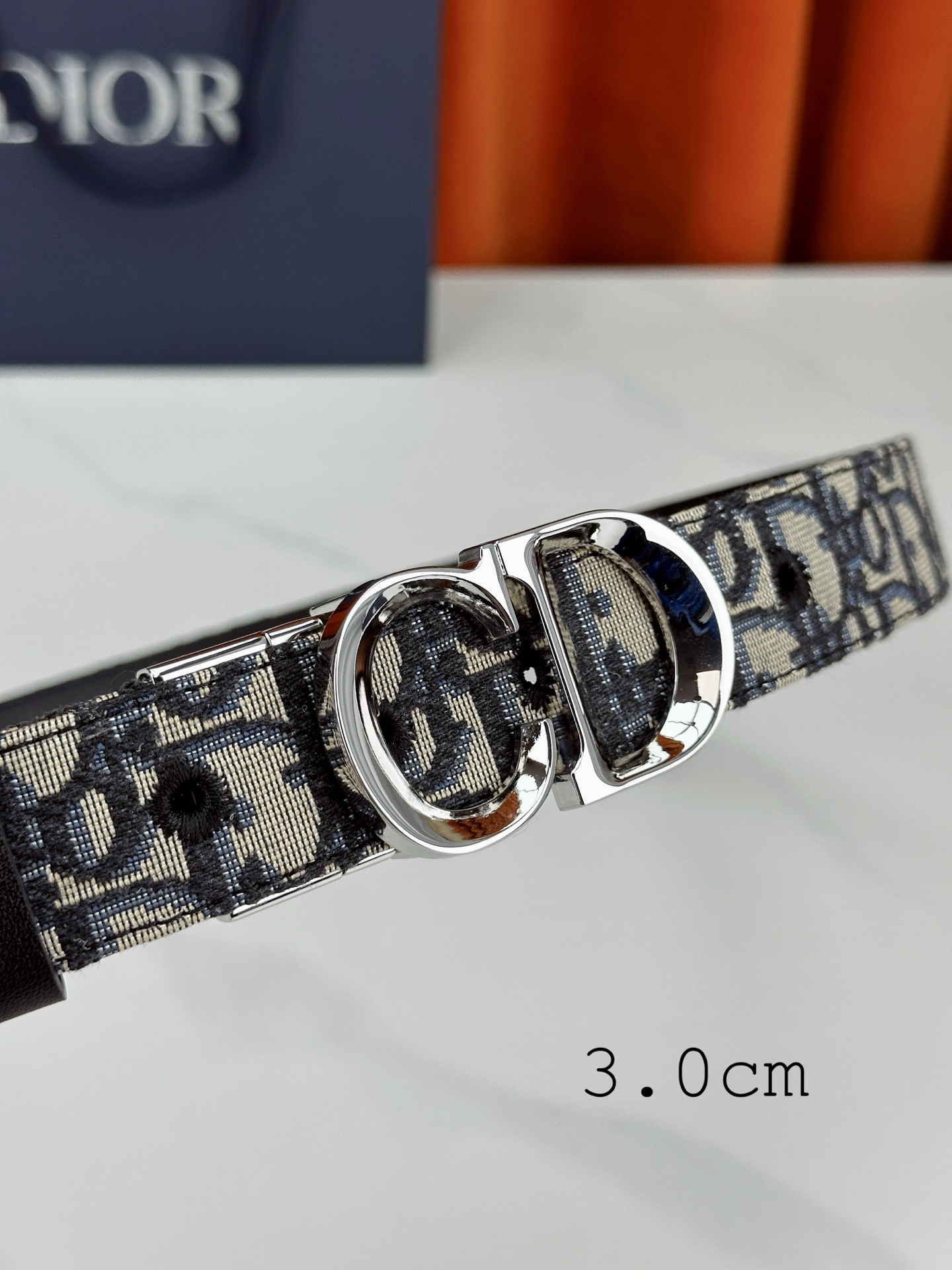 Dior Female Basic Belt Cow Leather Gold 30mm-m-l