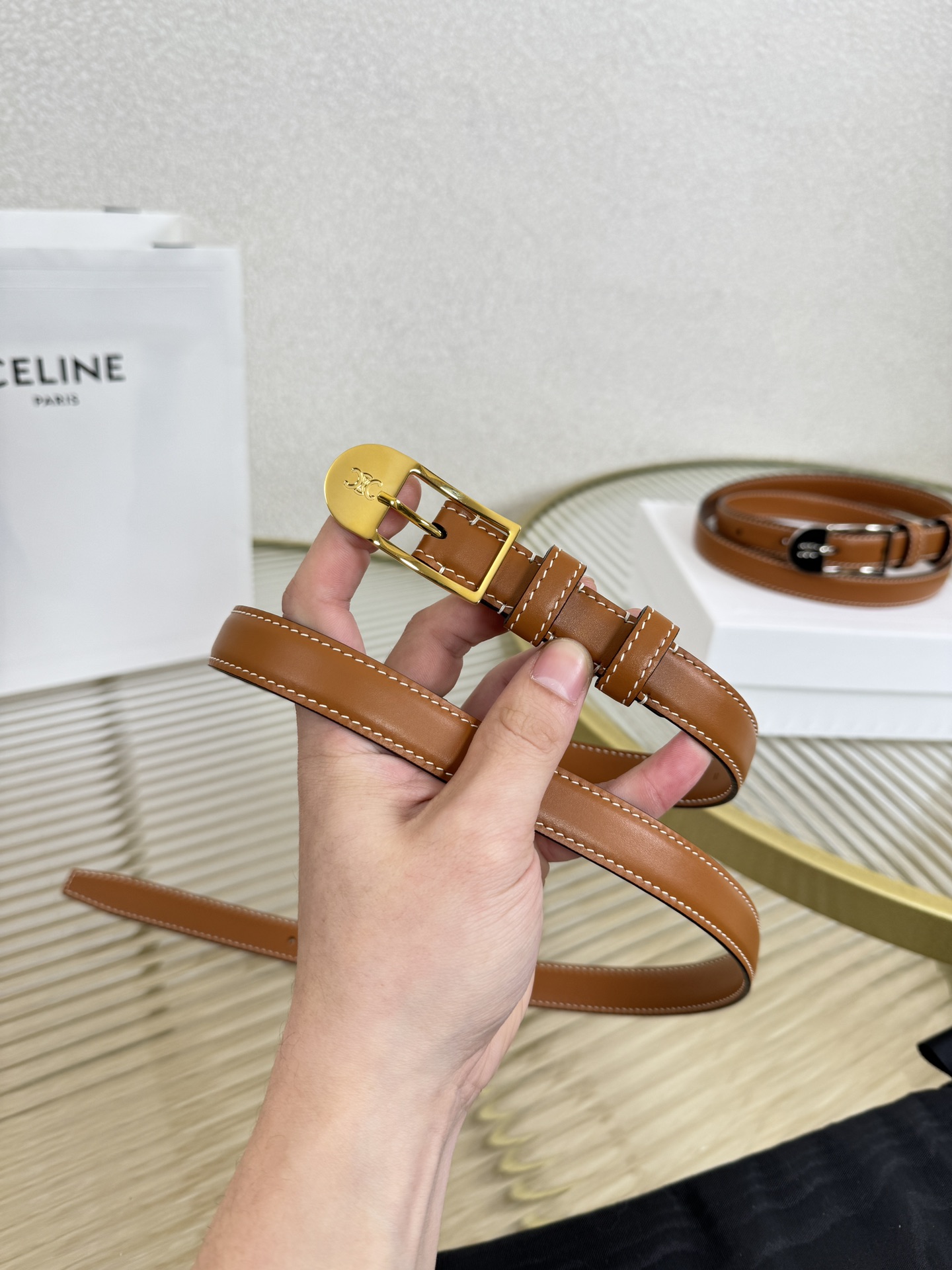 Celine Female Basic Belt Cow Leather M-l