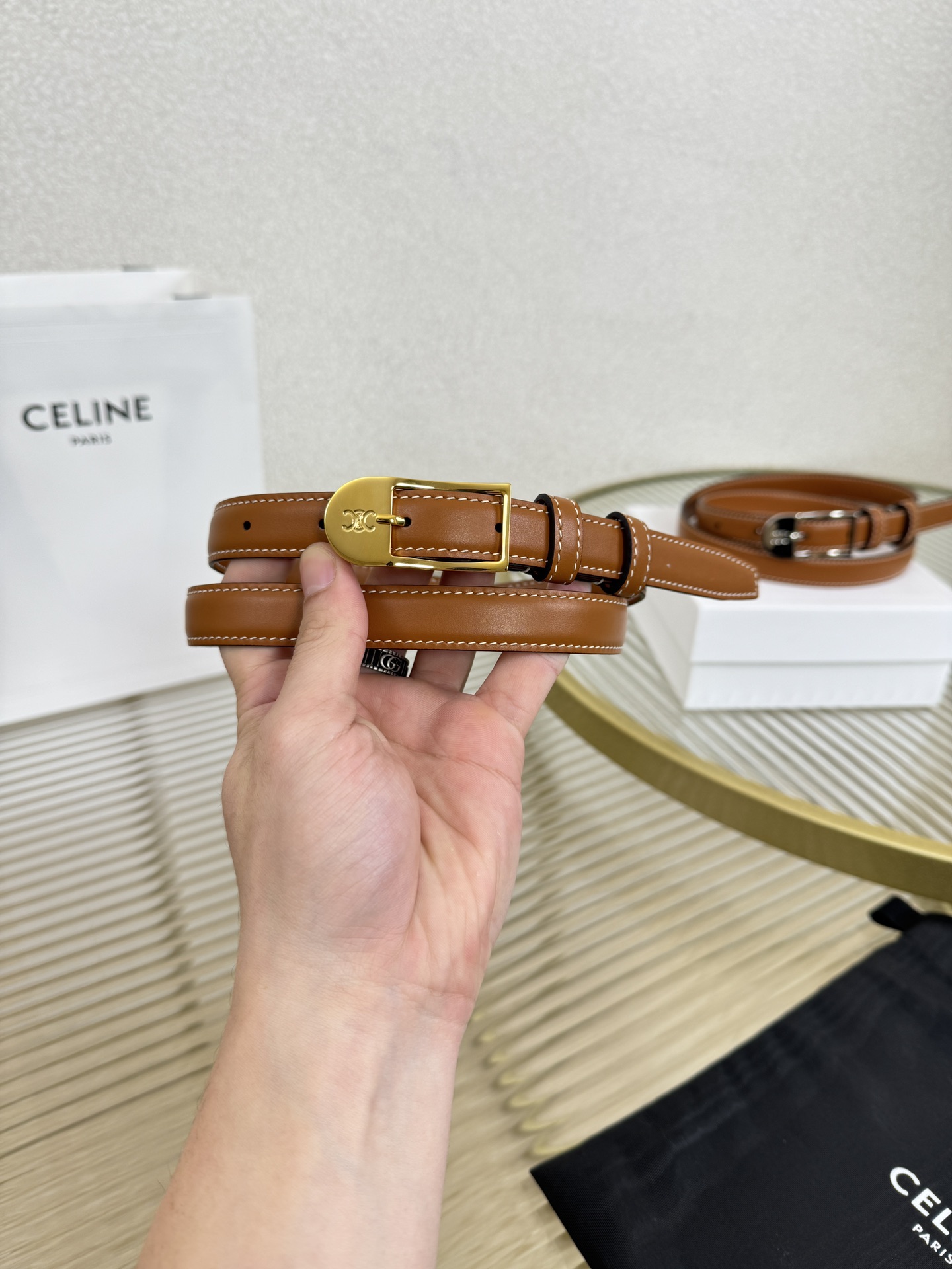 Celine Female Basic Belt Cow Leather M-l