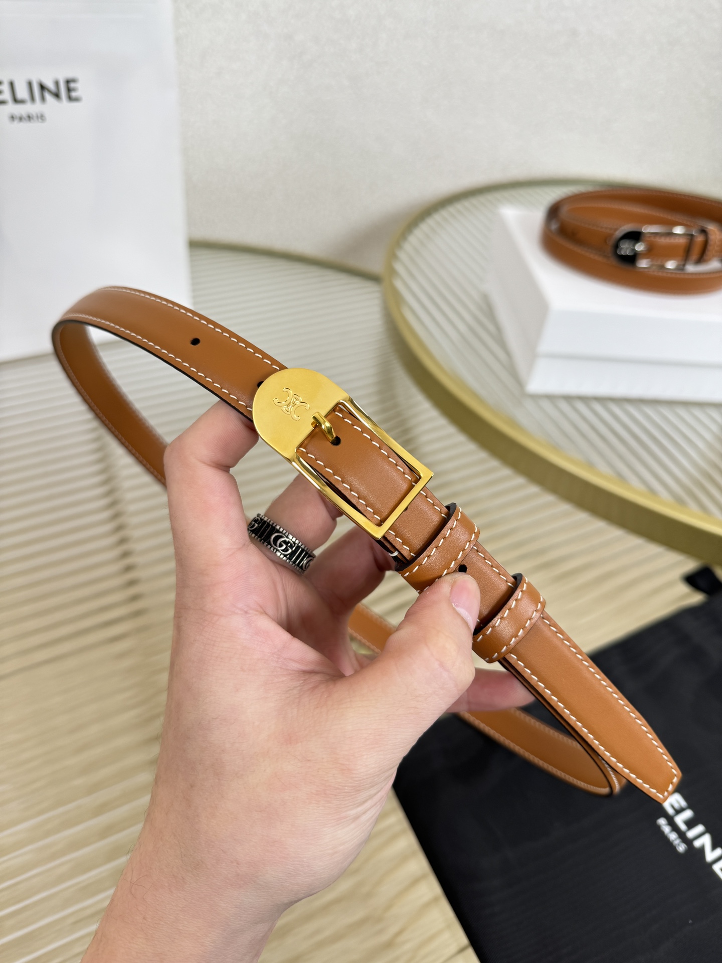 Celine Female Basic Belt Cow Leather M-l