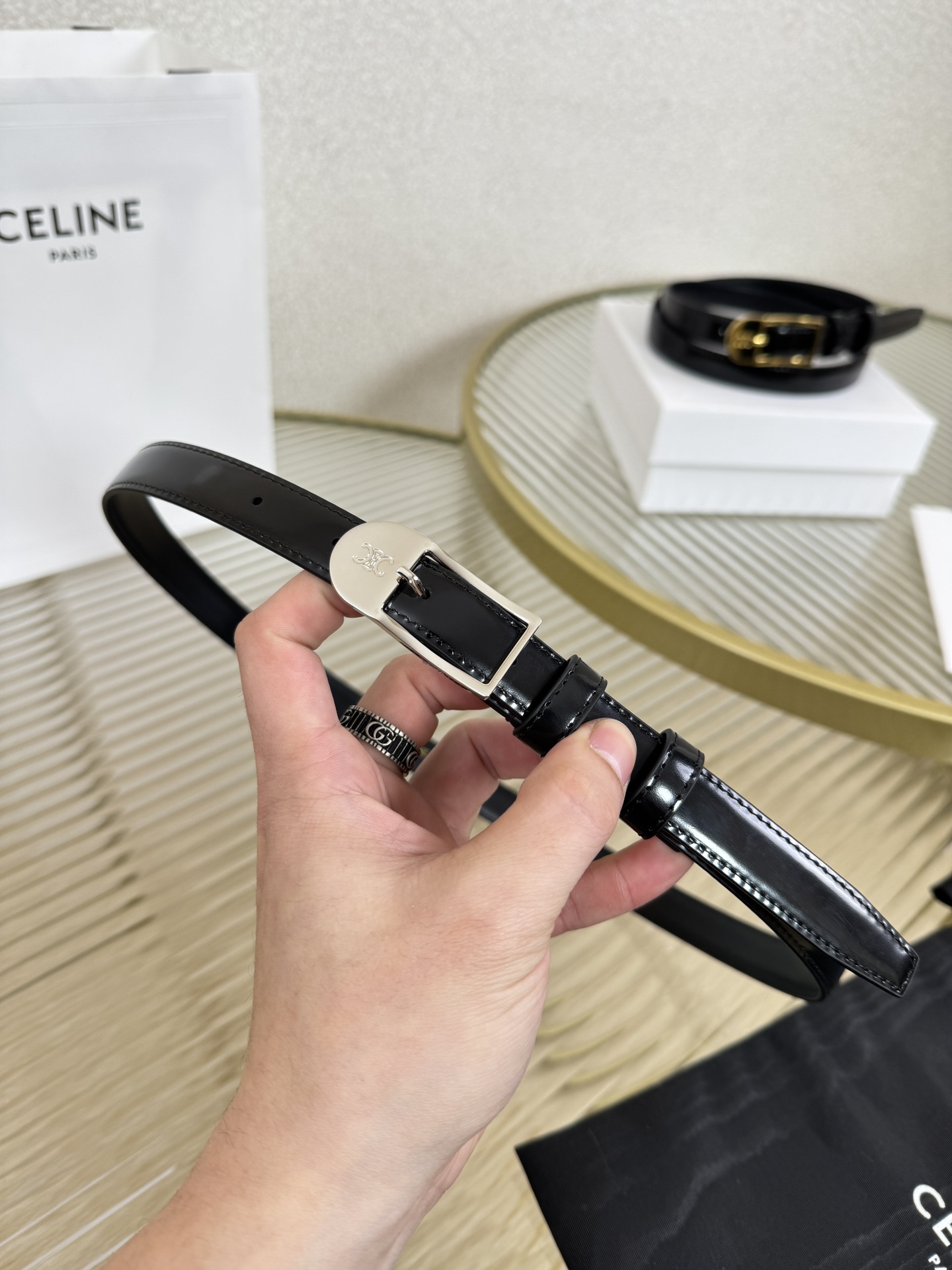 Celine Female Basic Belt Cow Leather M-l
