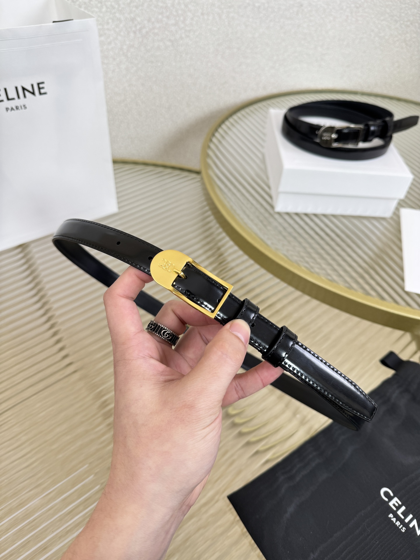 Celine Female Basic Belt Cow Leather M-l