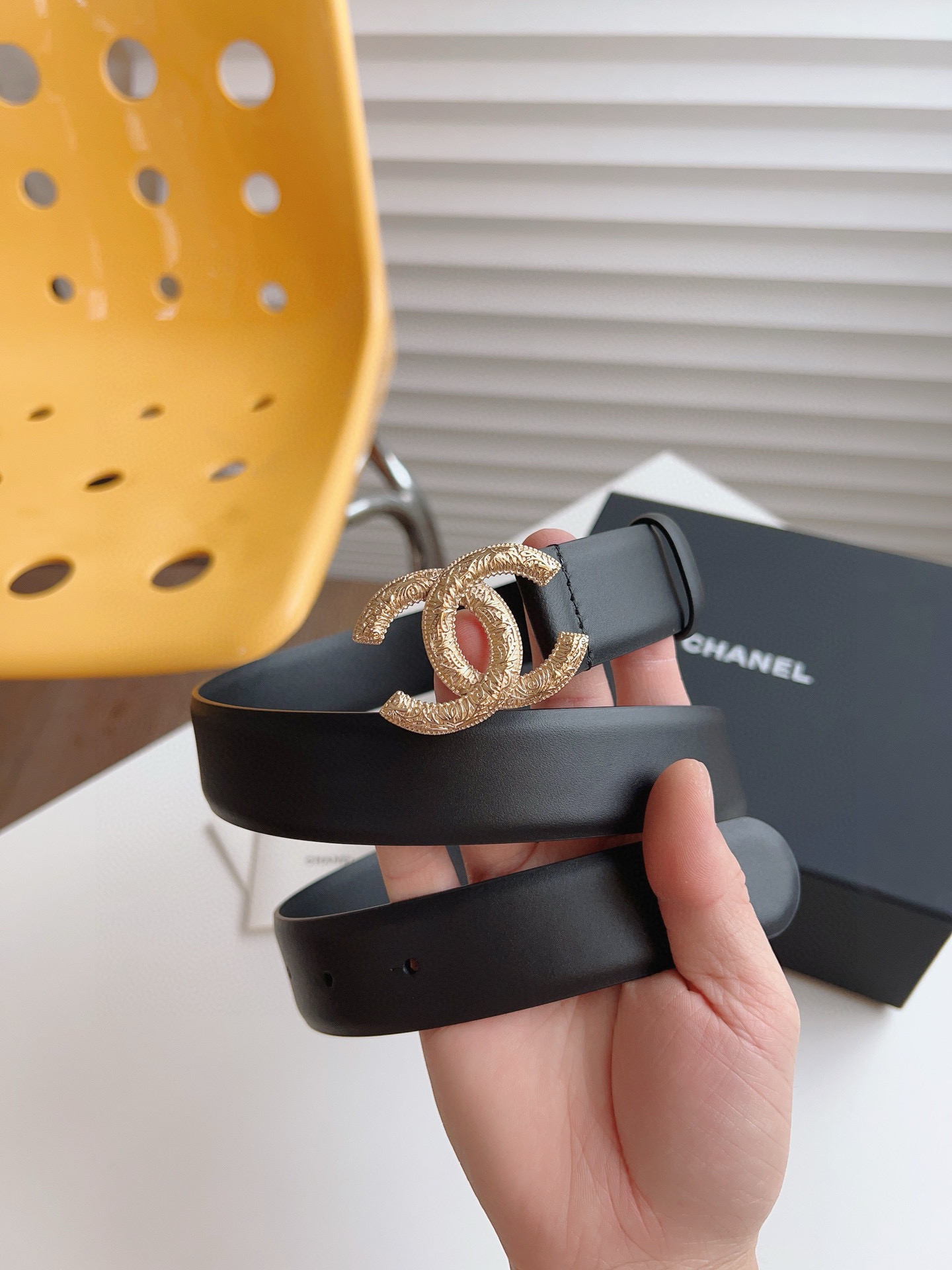 Chanel Female Basic Belt Cow Leather 30mm